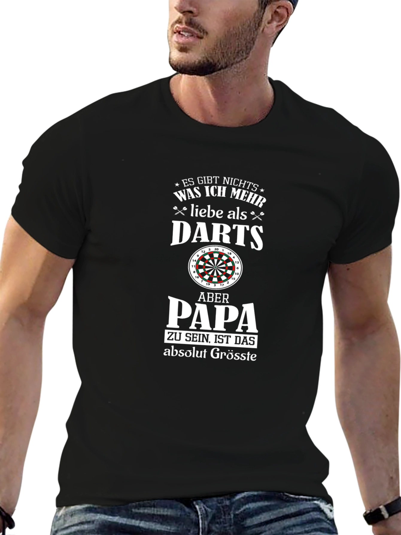 Darts Papa T-Shirt - German Text