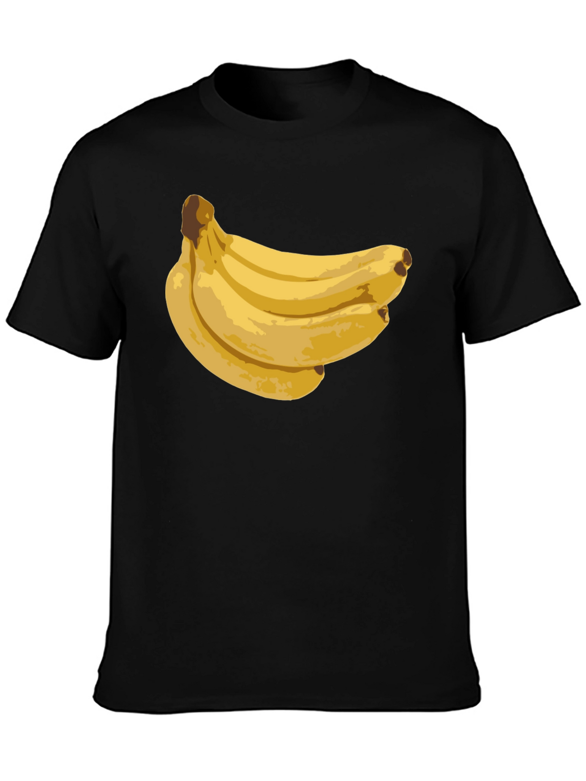 Banana Bunch Black T-Shirt - Fun Graphic Tee