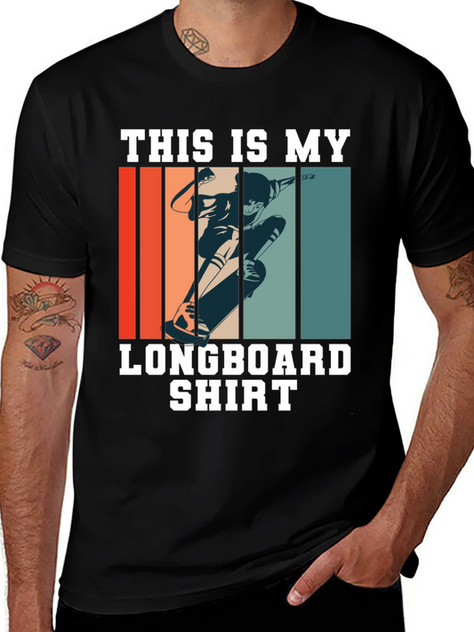 Longboard Shirt - Retro Skateboard Tee
