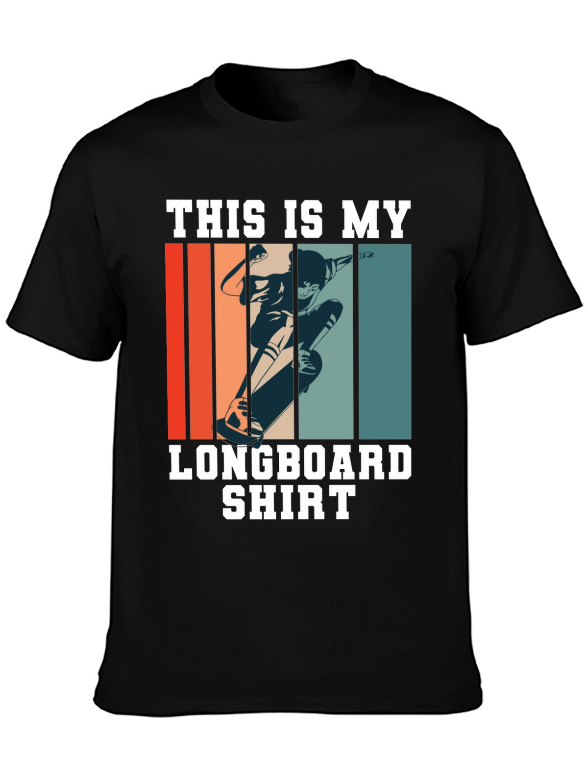 Longboard Shirt - Retro Skateboard Tee