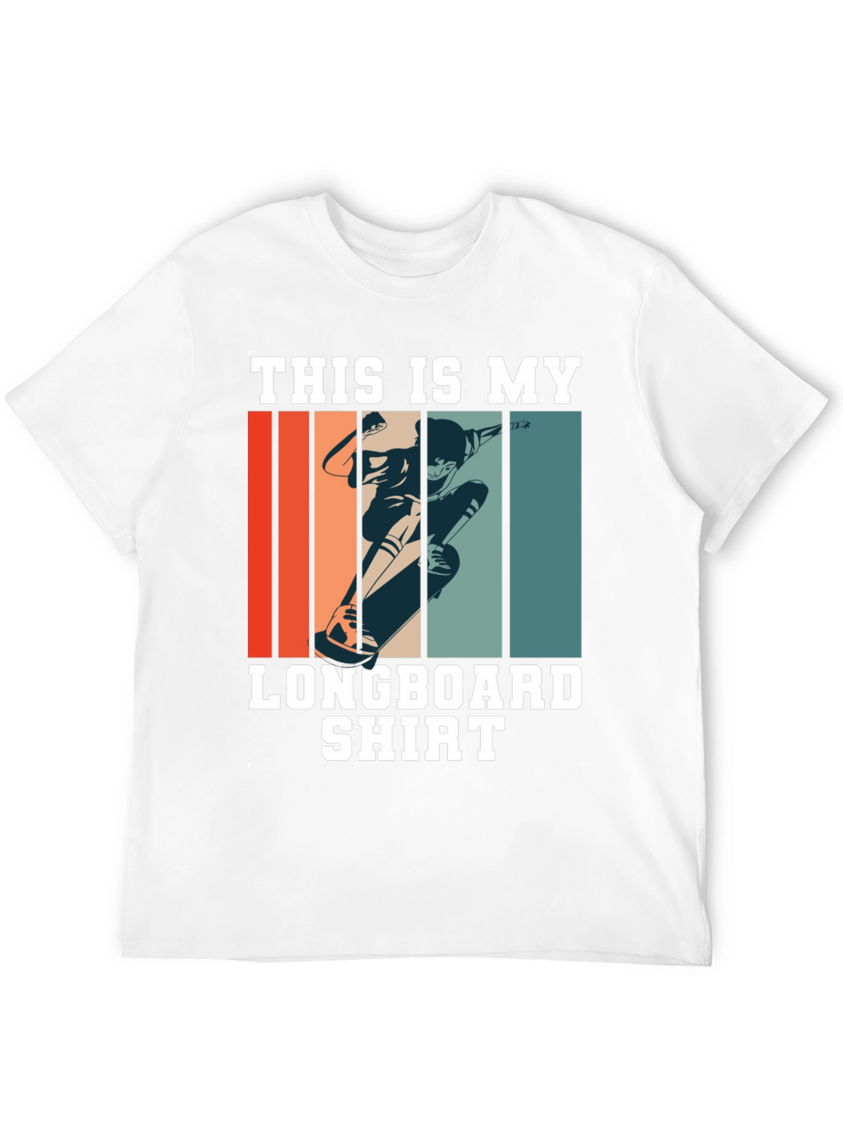 Longboard Shirt - Retro Skateboard Tee
