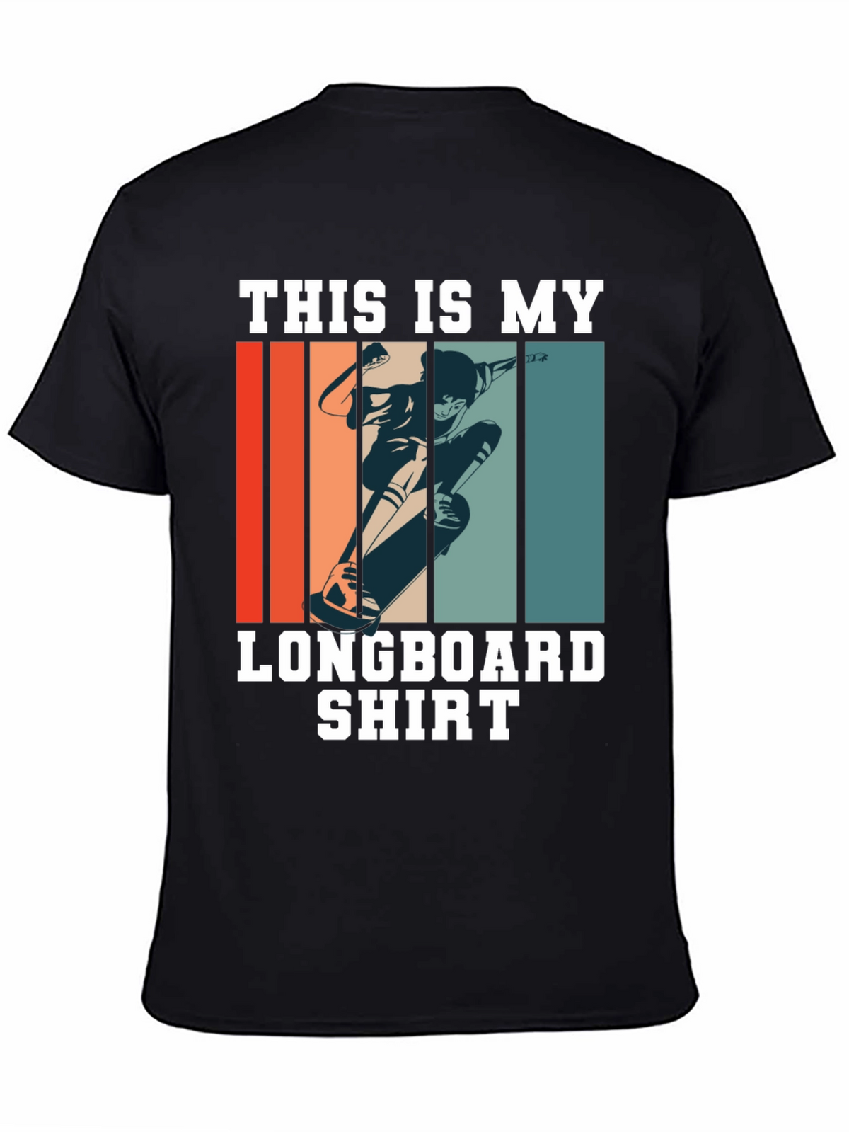 Longboard Shirt - Retro Skateboard Tee