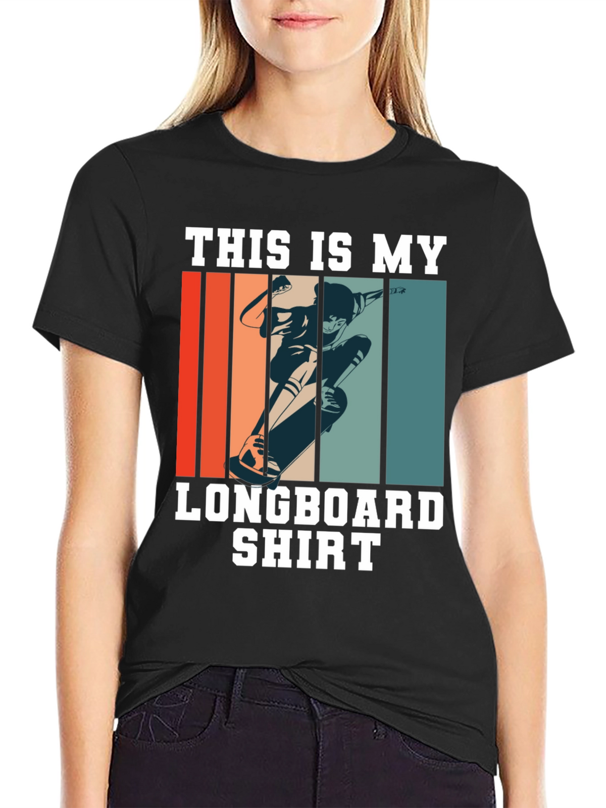 Longboard Shirt - Retro Skateboard Tee