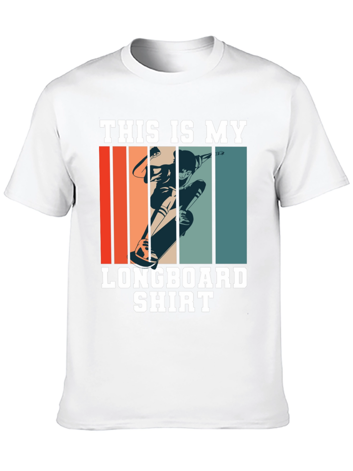Longboard Shirt - Retro Skateboard Tee
