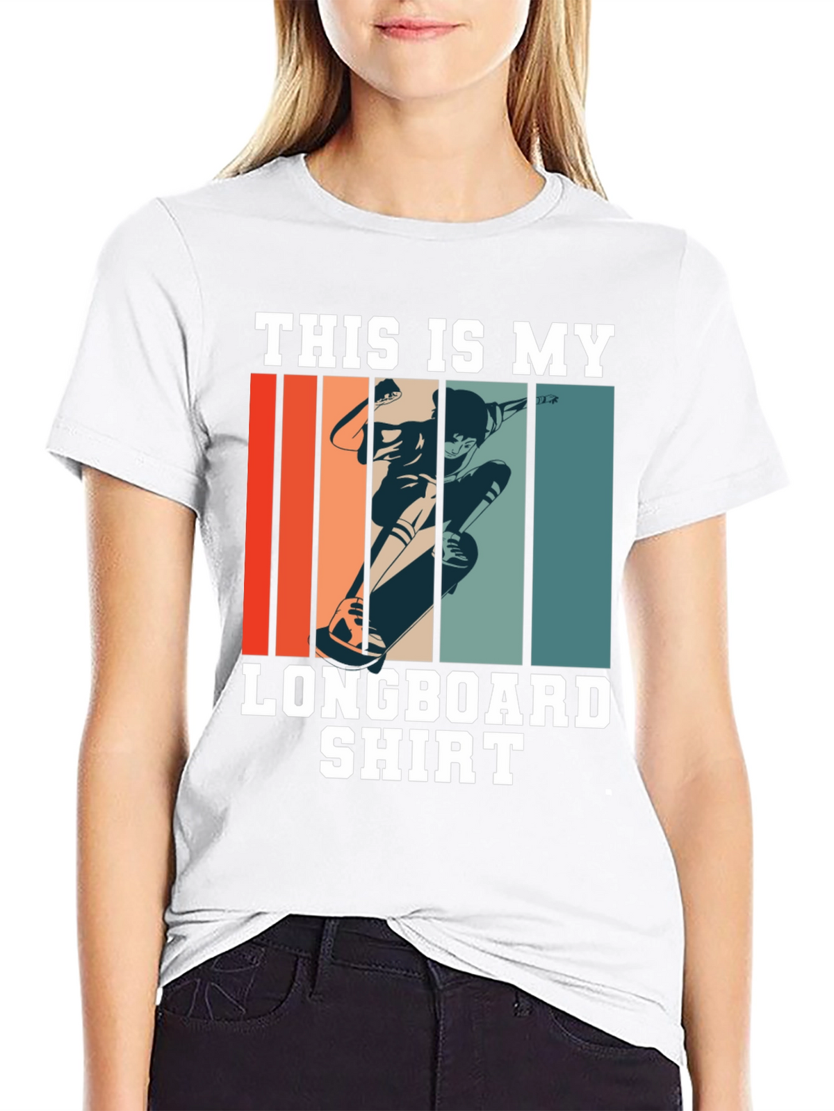 Longboard Shirt - Retro Skateboard Tee