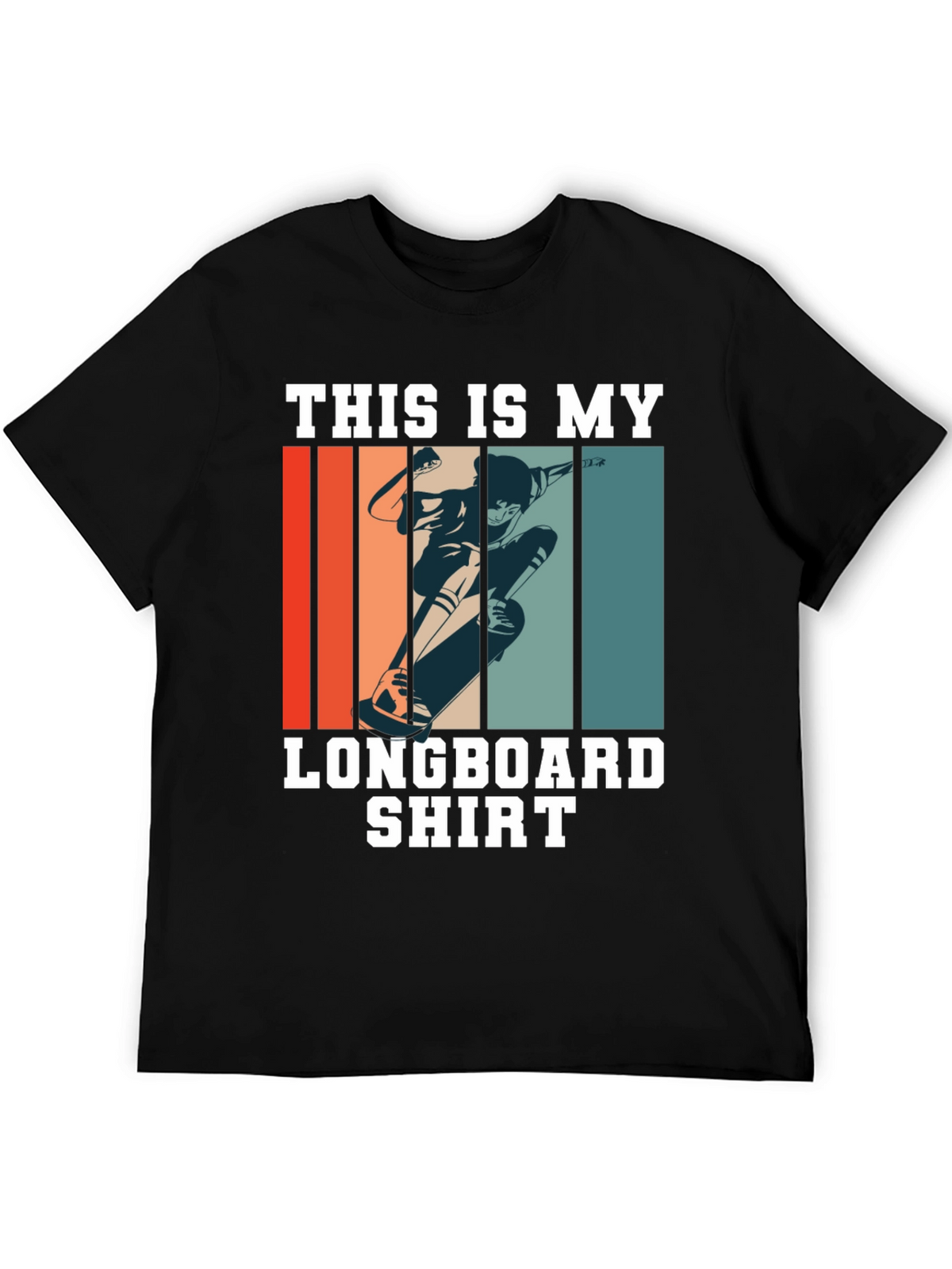Longboard Shirt - Retro Skateboard Tee