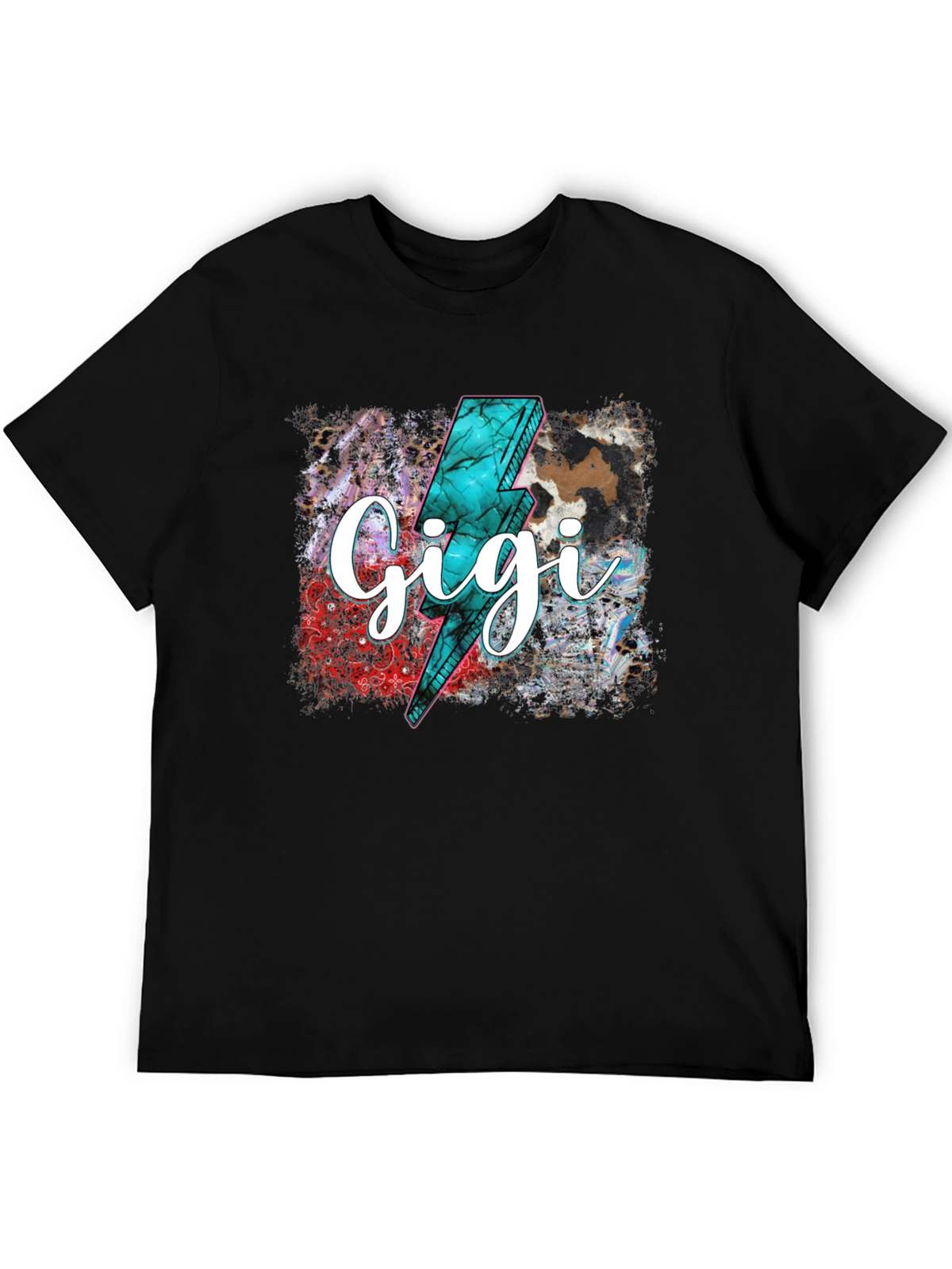 Gigi Lightning Bolt Graphic Tee - Trendy Comfort