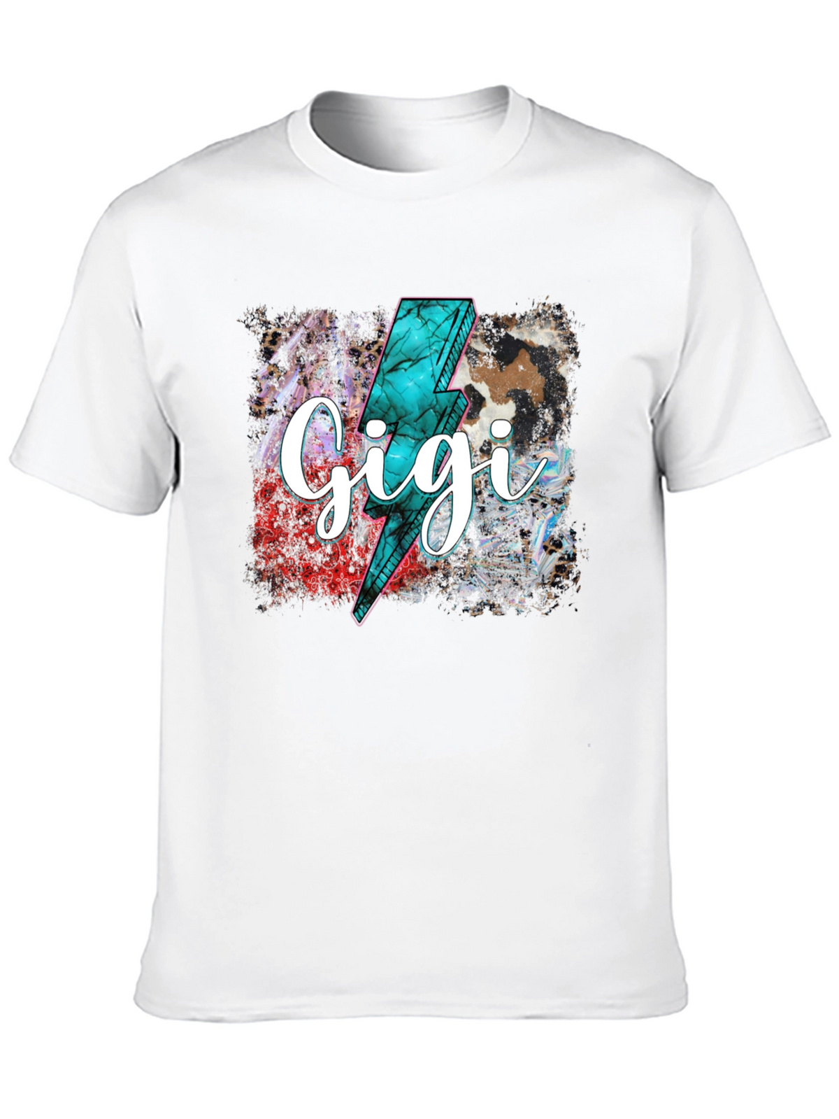 Gigi Lightning Bolt Graphic Tee - Trendy Comfort