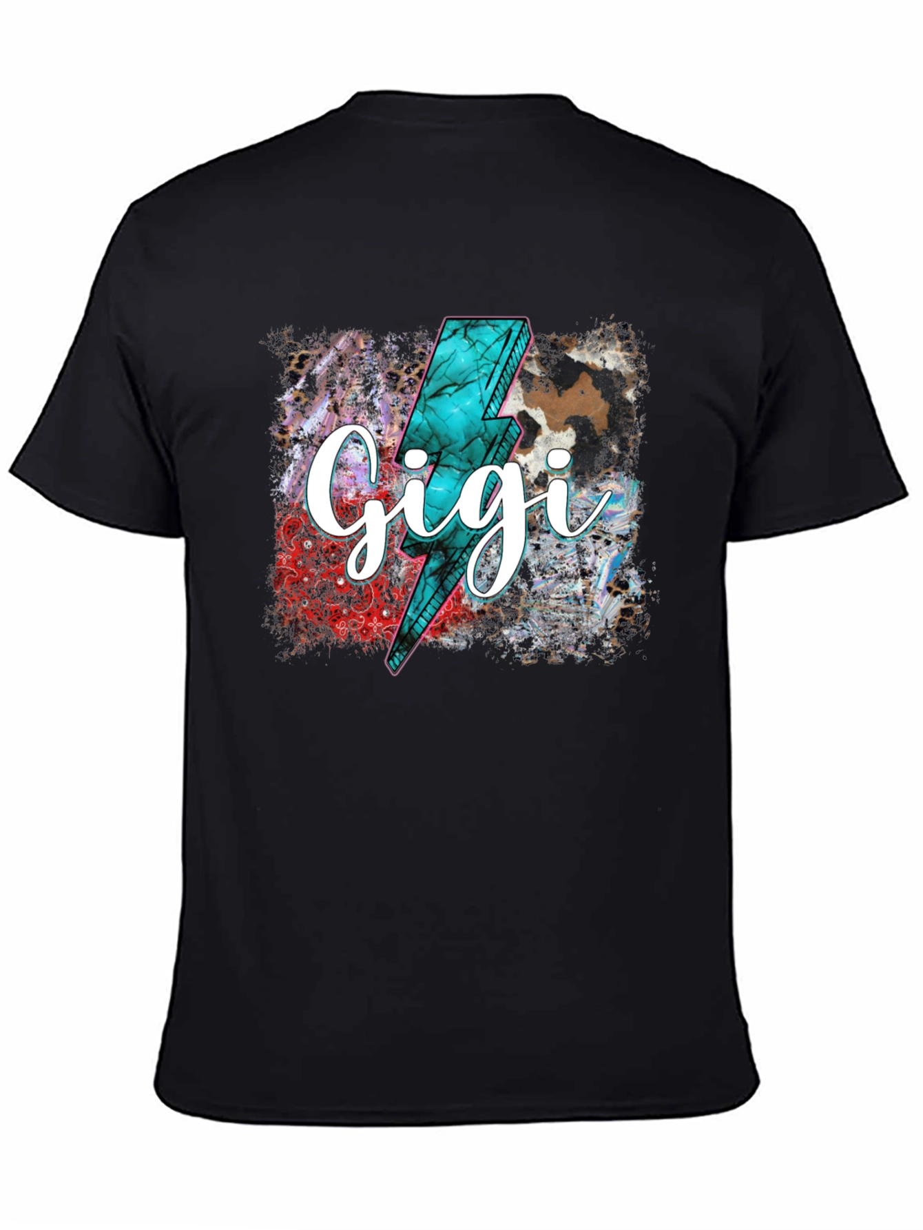 Gigi Lightning Bolt Graphic Tee - Trendy Comfort