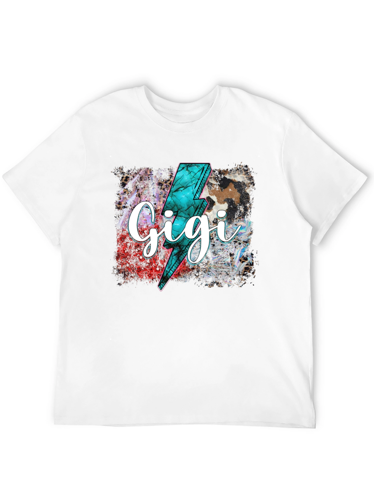 Gigi Lightning Bolt Graphic Tee - Trendy Comfort