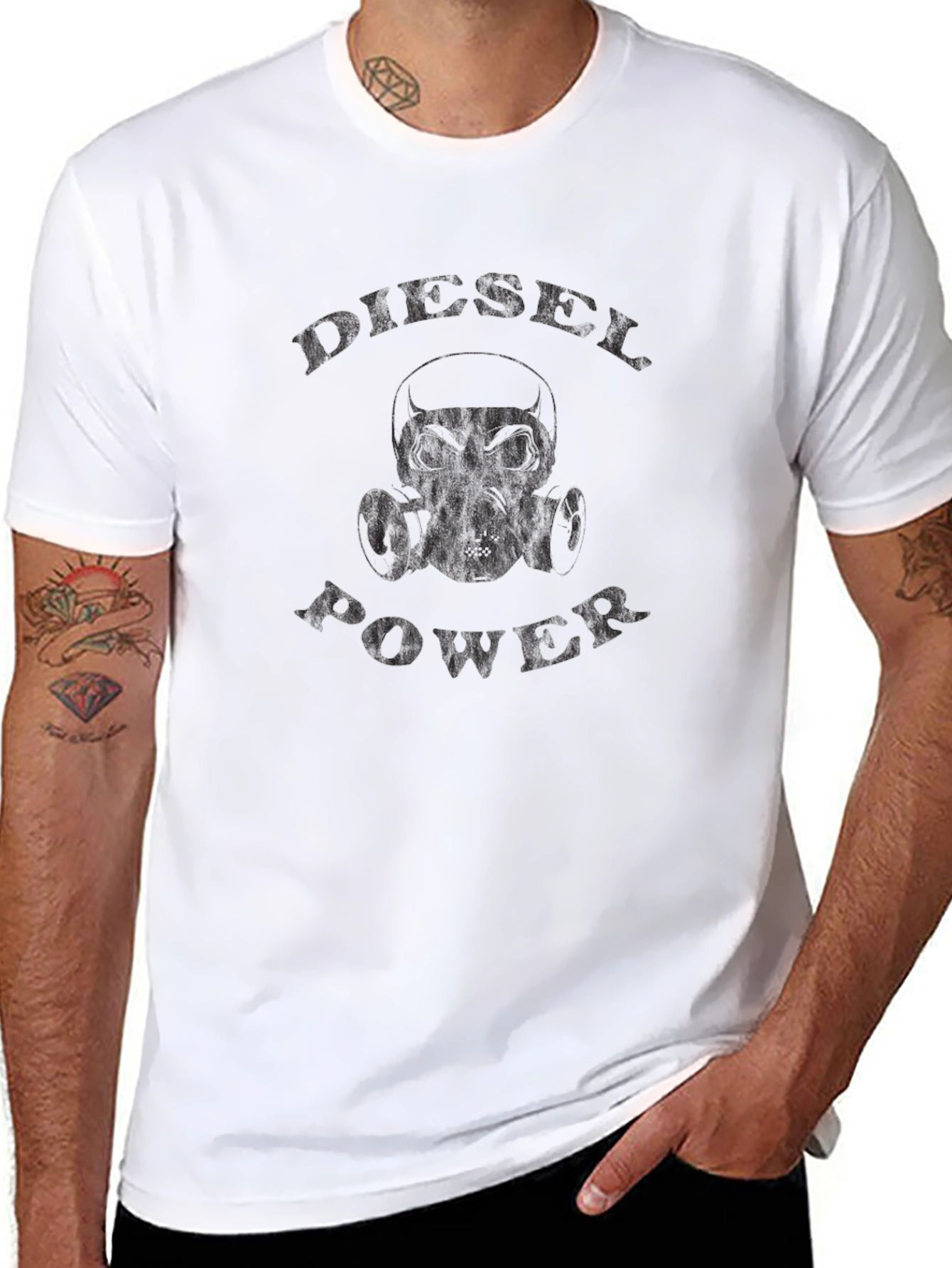 Diesel Power Graphic Tee - Mens Black T-Shirt