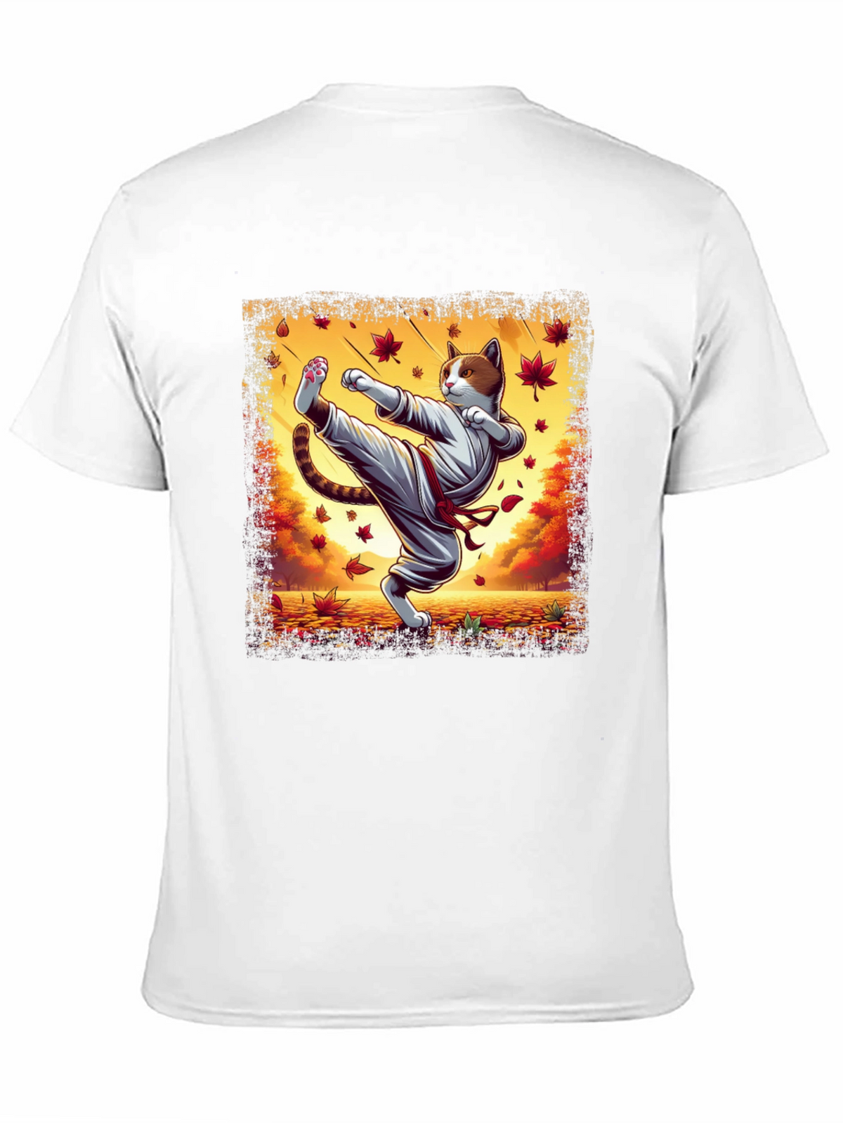 Karate Cat T-Shirt - Martial Arts Kitten Tee