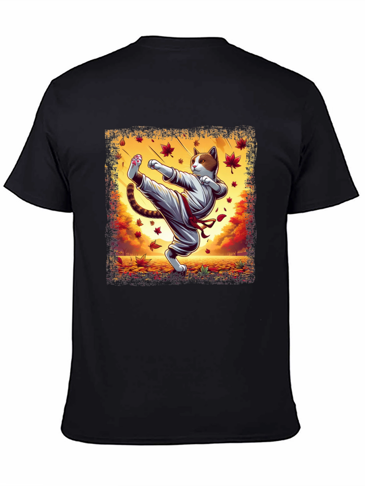 Karate Cat T-Shirt - Martial Arts Kitten Tee