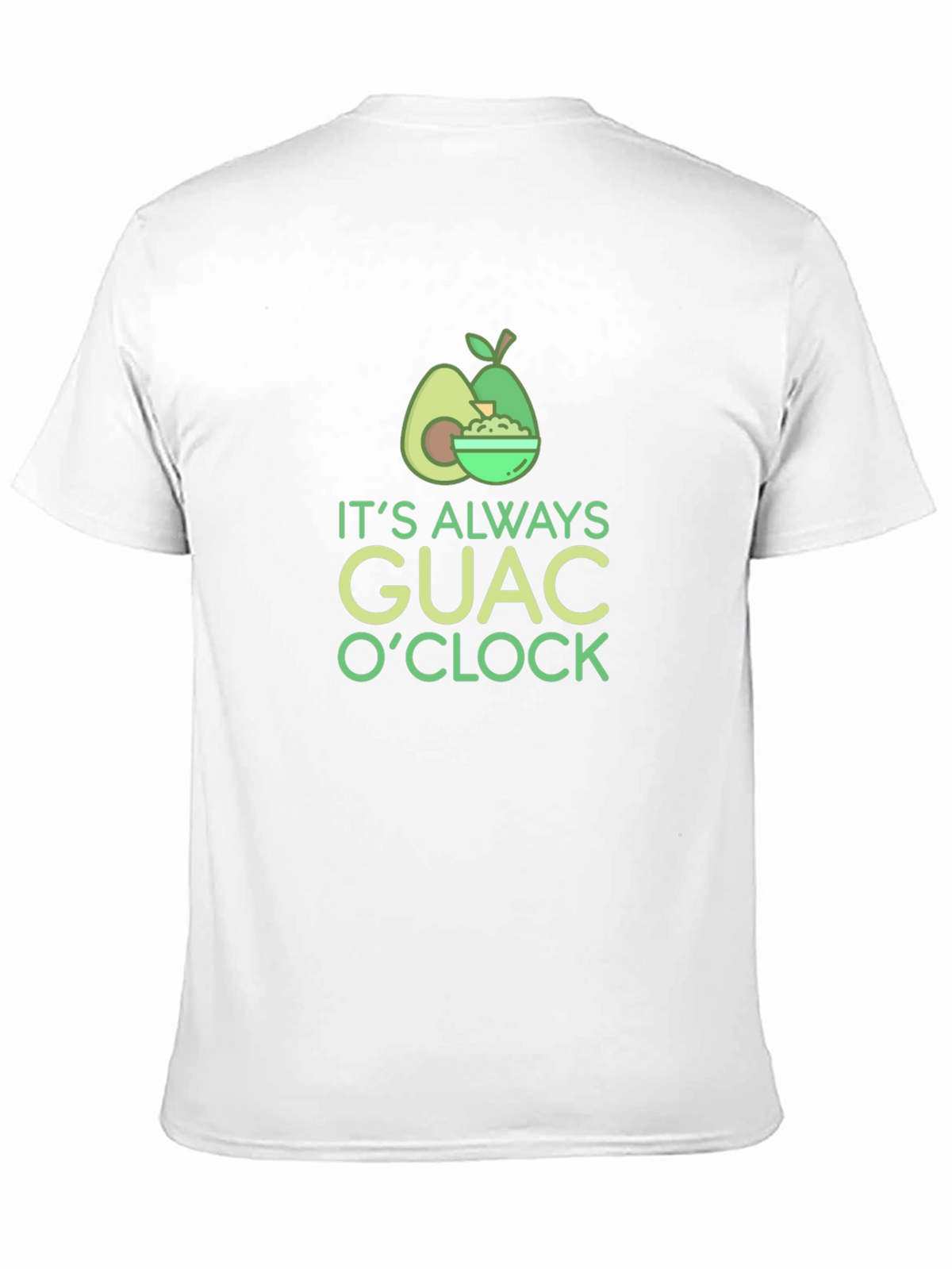 Its Always Guac OClock Black T-Shirt