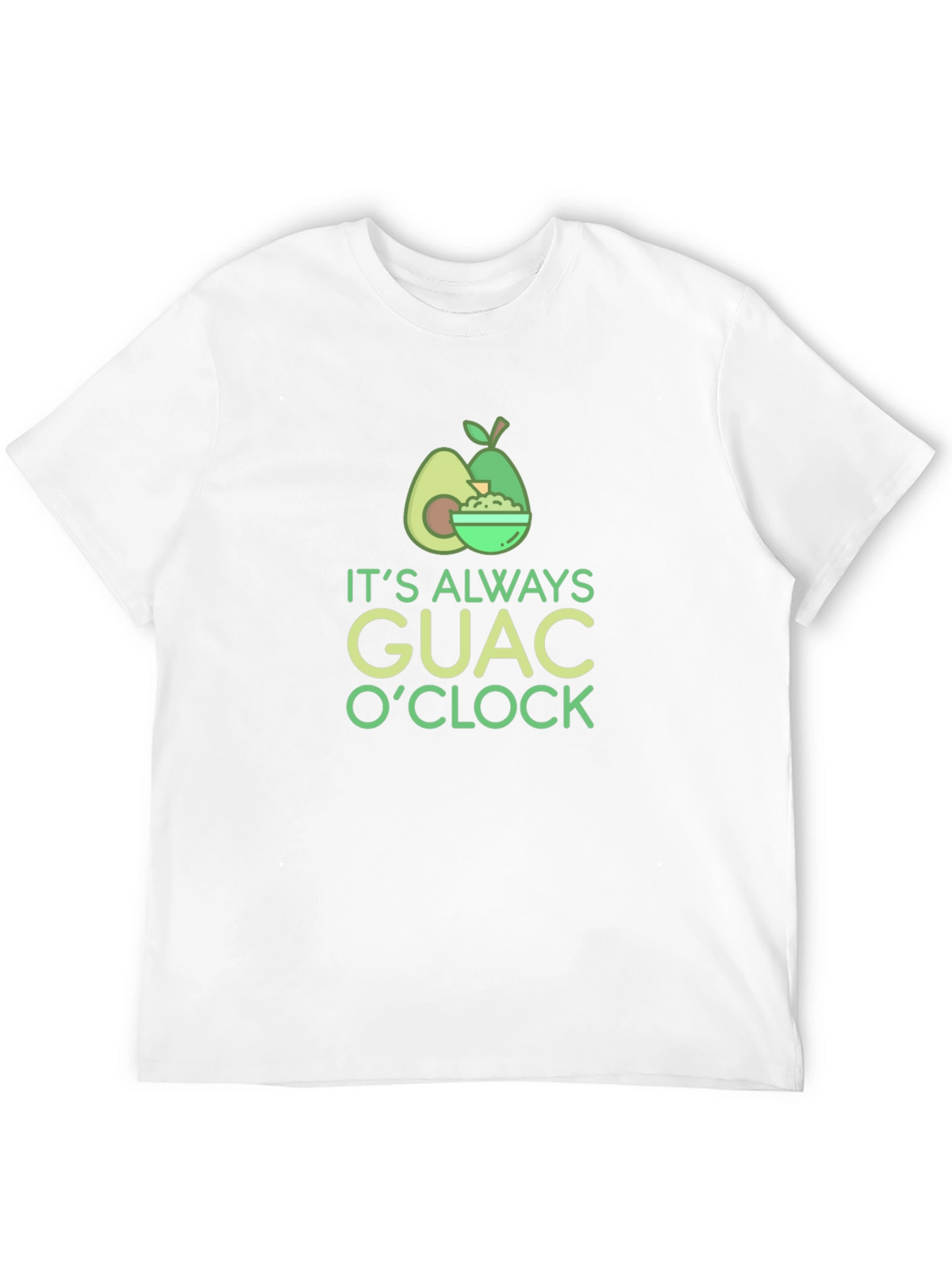 Its Always Guac OClock Black T-Shirt