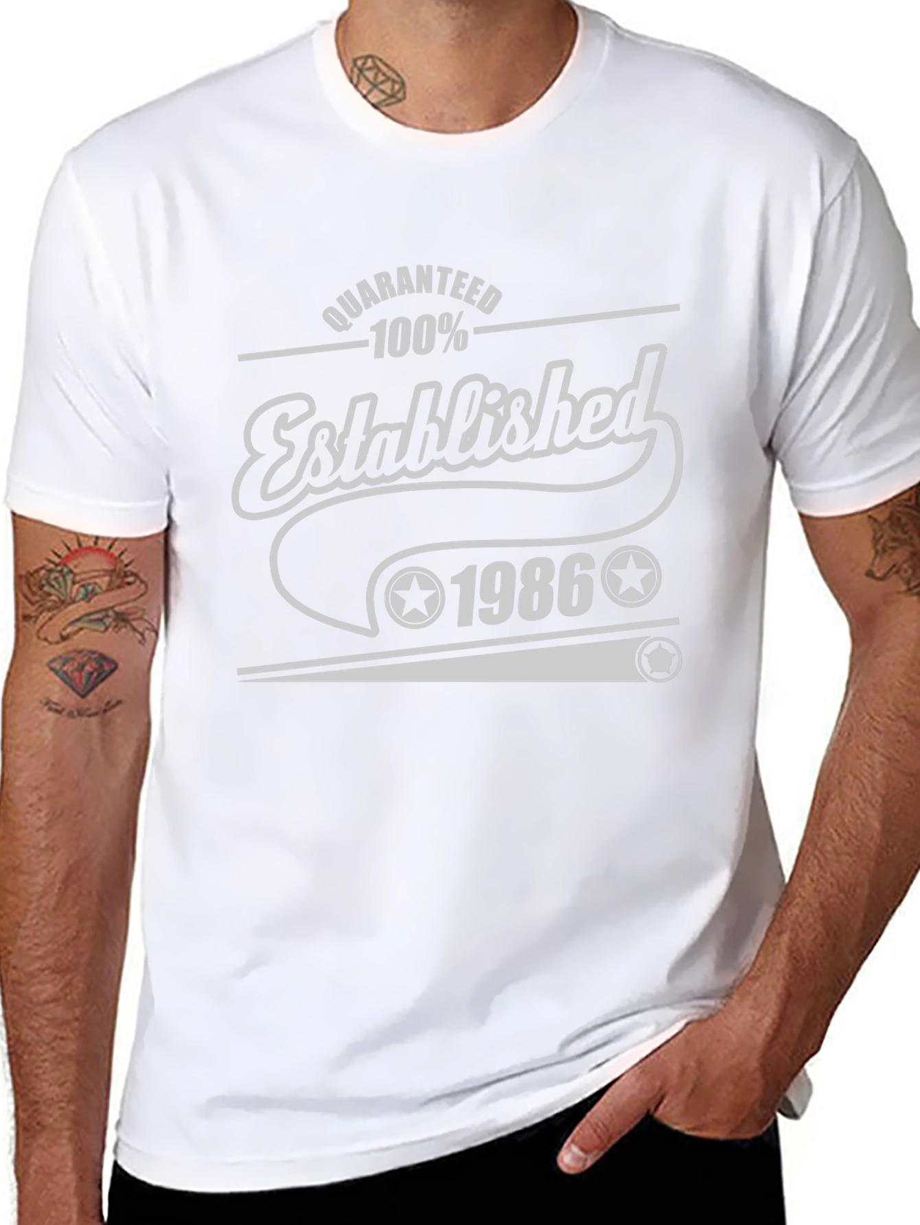 Established 1986 Black Graphic Tee