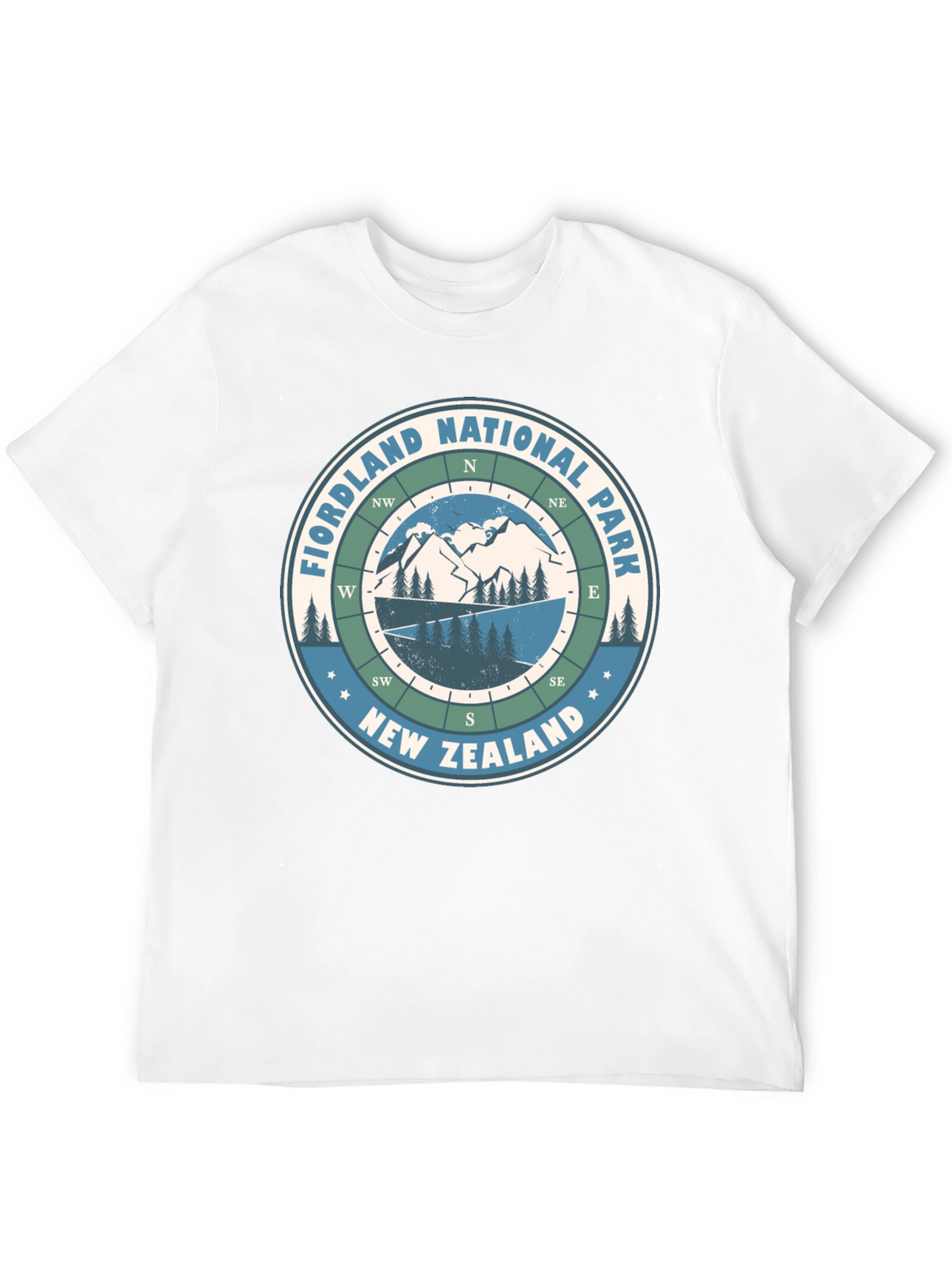 Fiordland National Park Compass T-Shirt