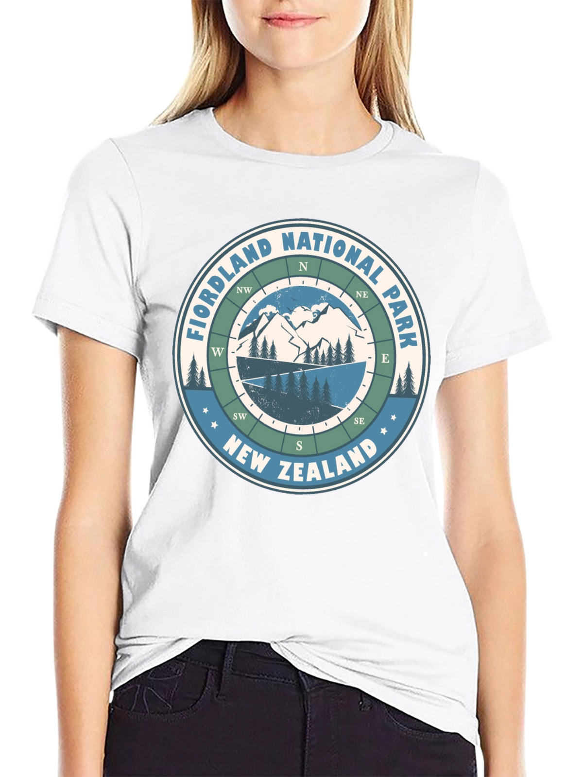 Fiordland National Park Compass T-Shirt