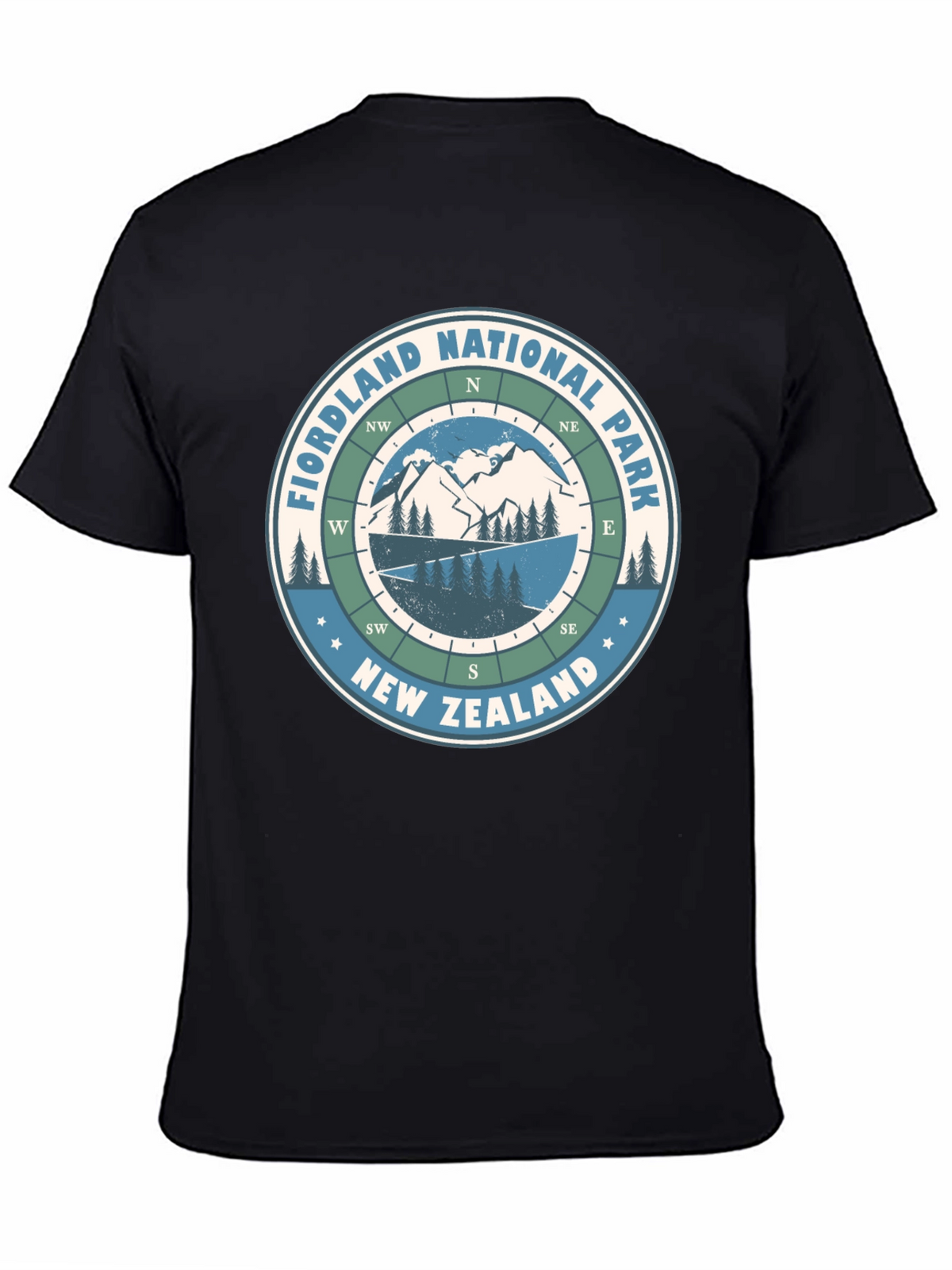 Fiordland National Park Compass T-Shirt