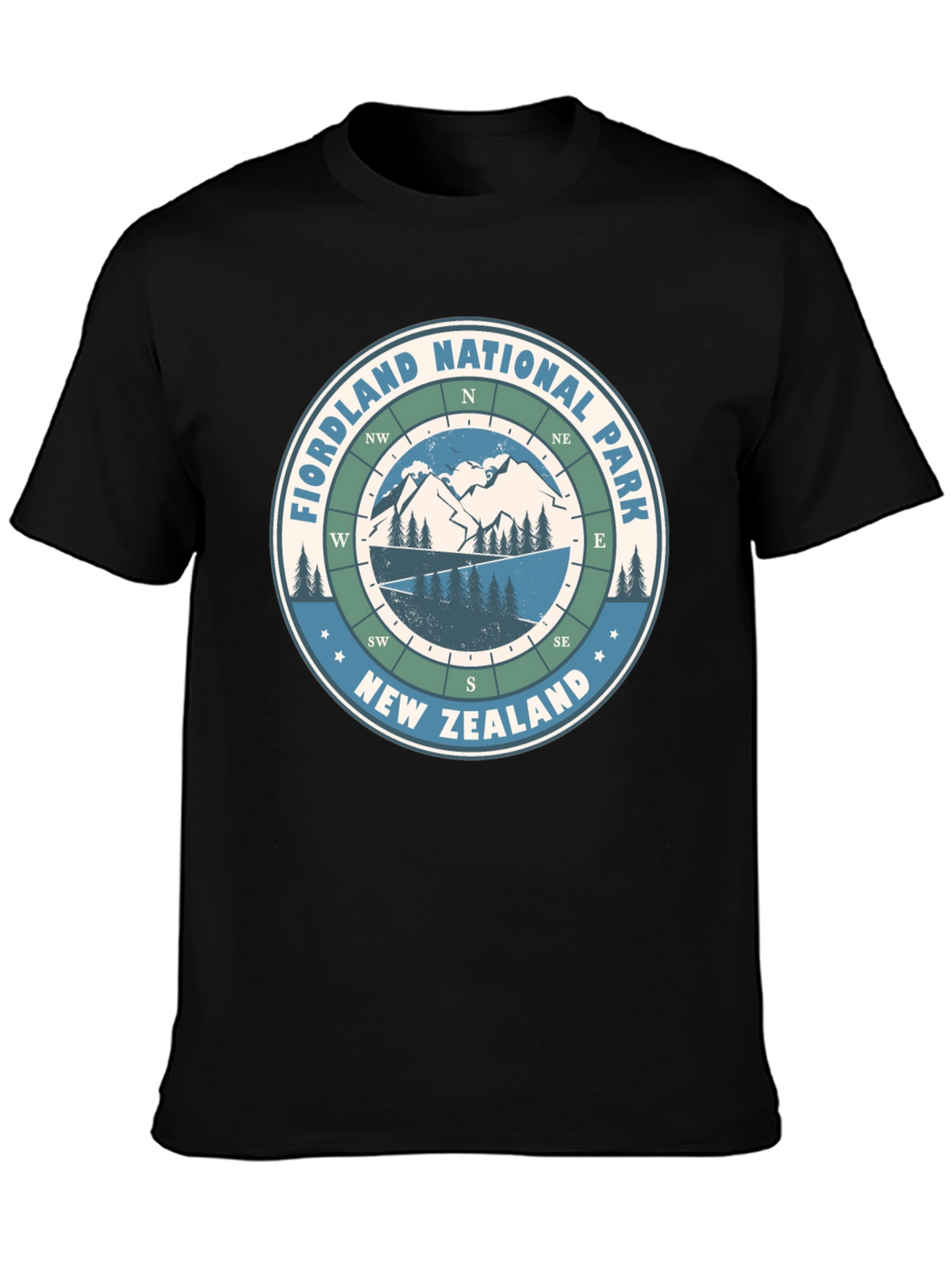 Fiordland National Park Compass T-Shirt