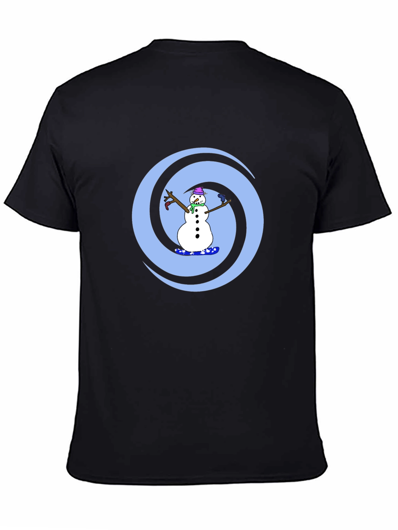 Snowman Swirl Graphic Tee