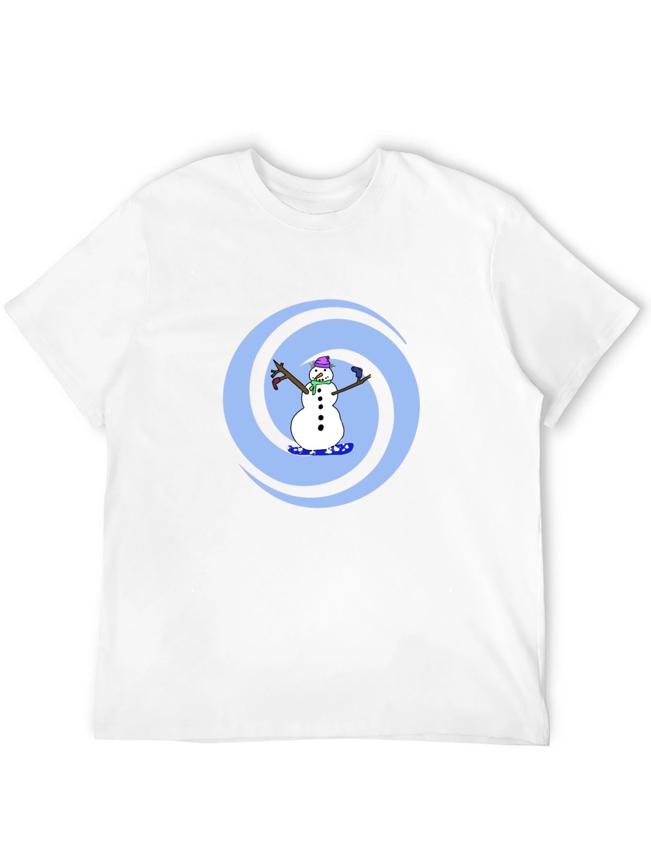 Snowman Swirl Graphic Tee