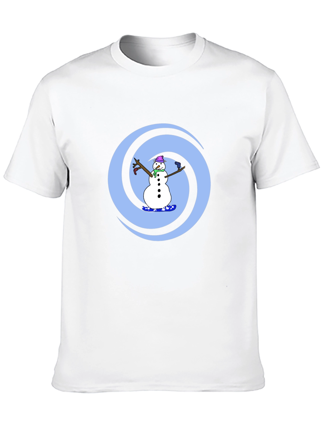 Snowman Swirl Graphic Tee