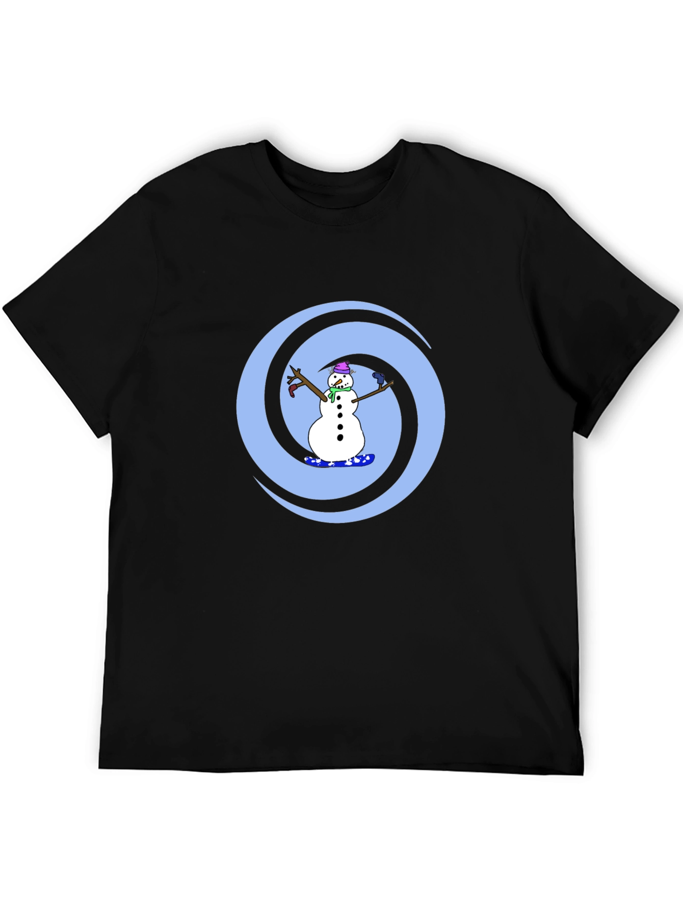 Snowman Swirl Graphic Tee