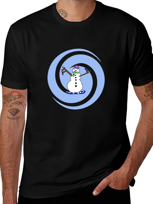 Snowman Swirl Graphic Tee