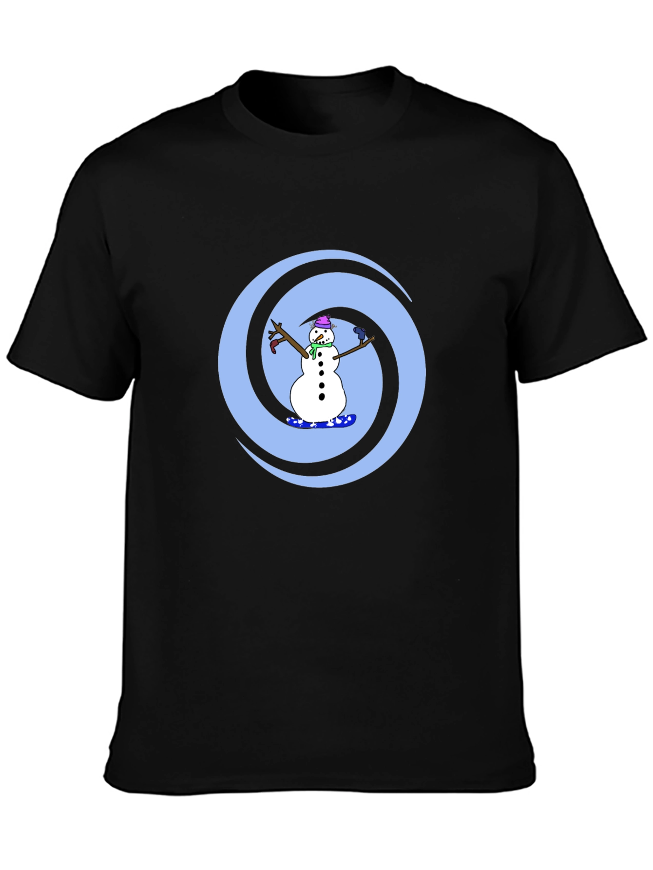 Snowman Swirl Graphic Tee