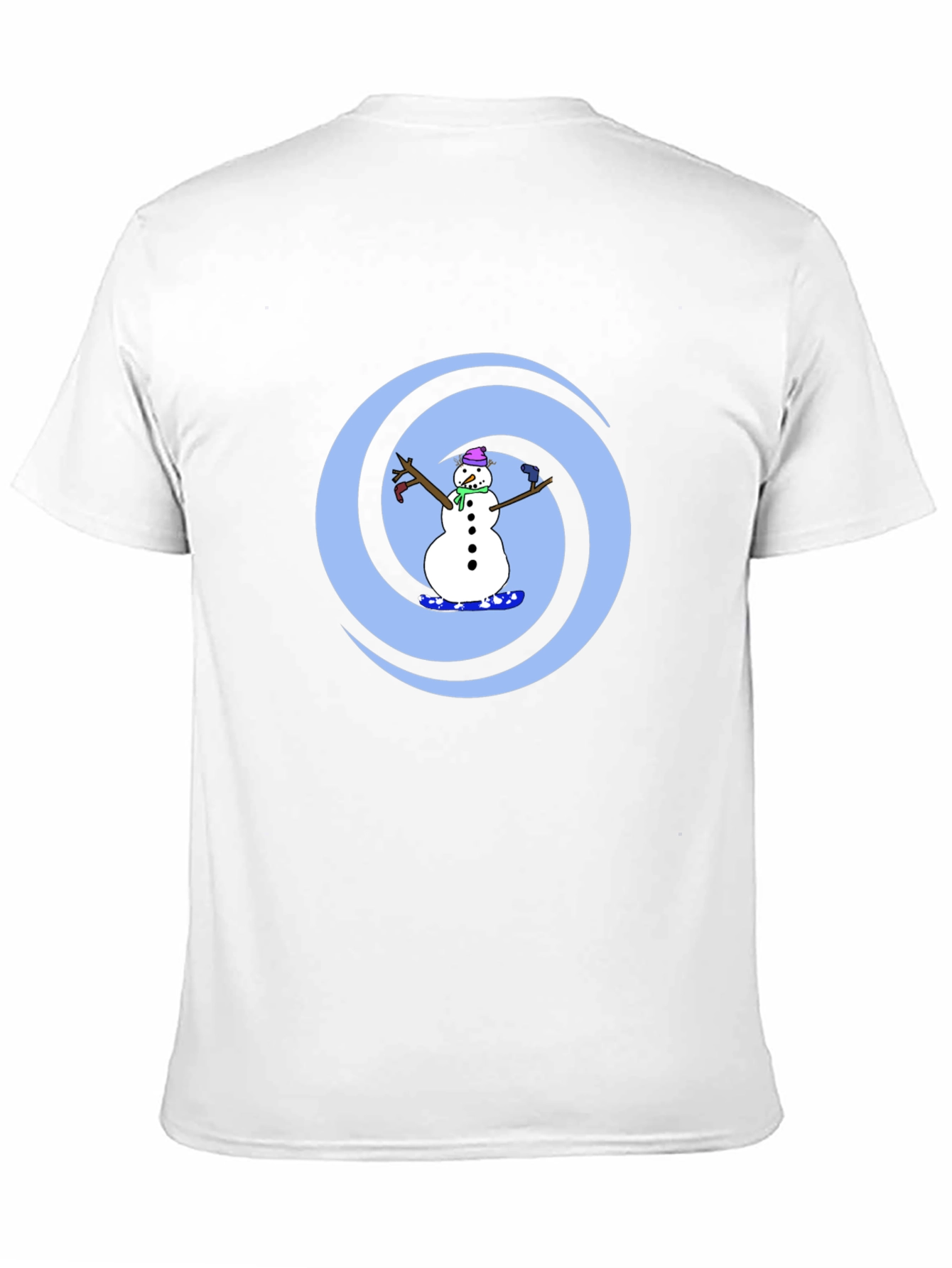 Snowman Swirl Graphic Tee