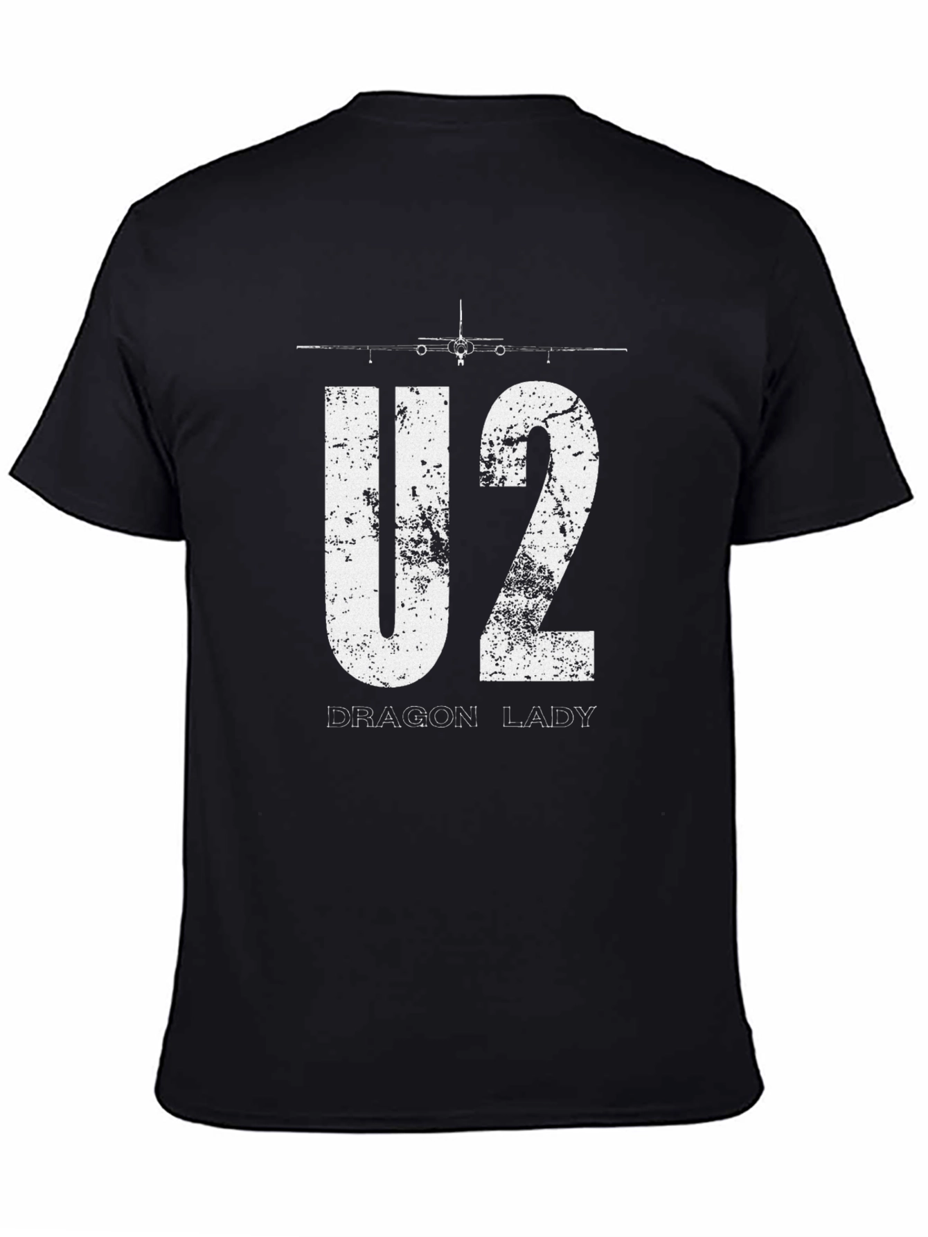U2 Dragon Lady Graphic T-Shirt - Black Cotton Blend