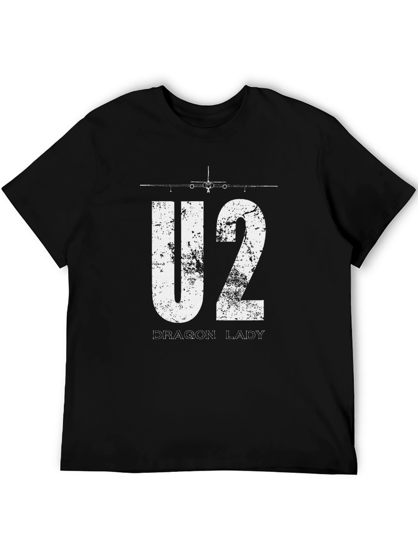 U2 Dragon Lady Graphic T-Shirt - Black Cotton Blend