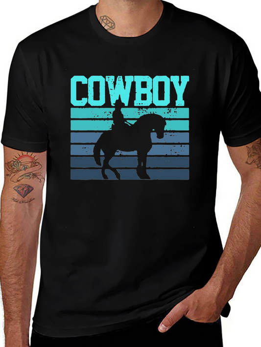 Cowboy Graphic T-Shirt - Western Style Tee