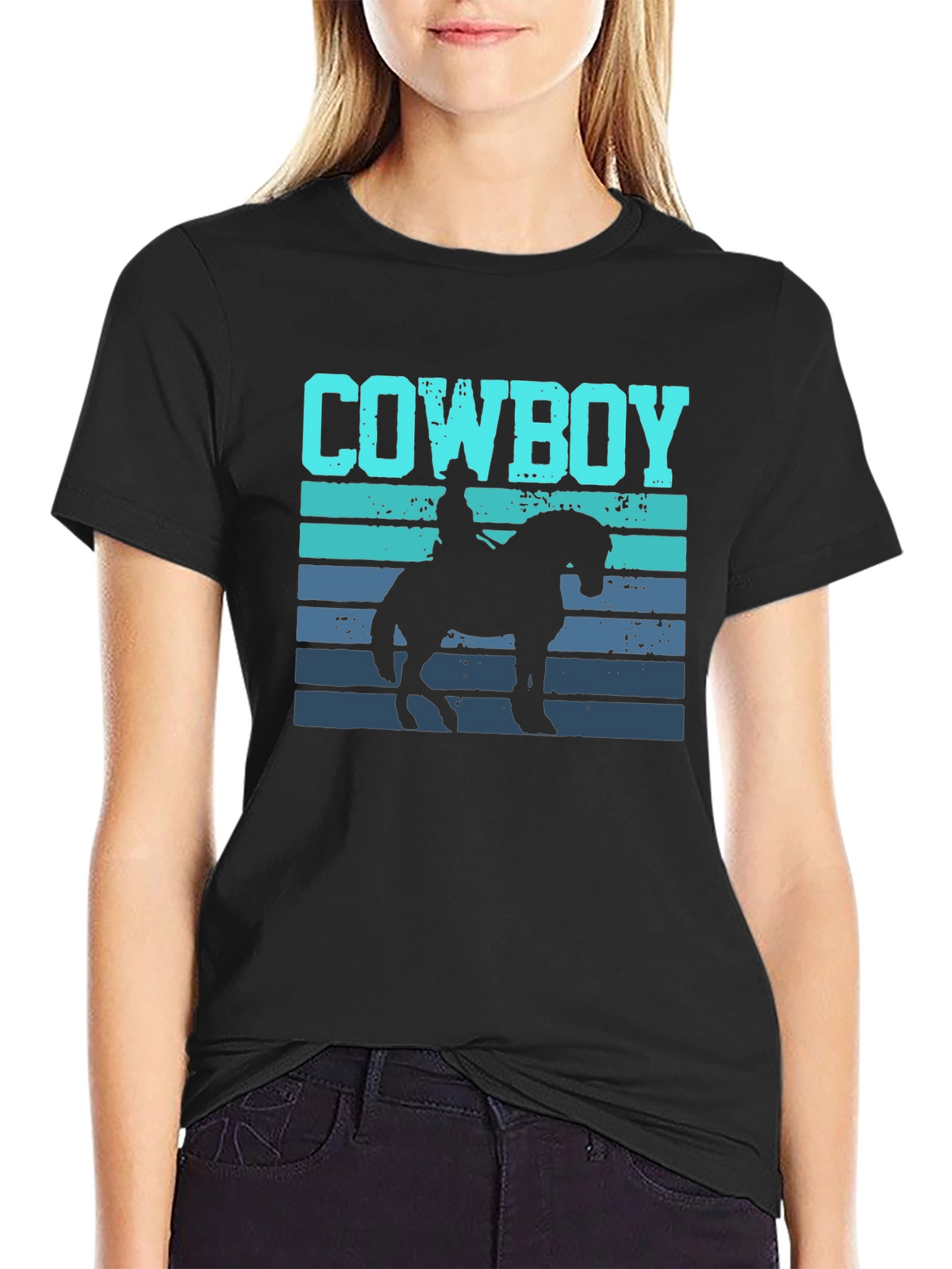 Cowboy Graphic T-Shirt - Western Style Tee