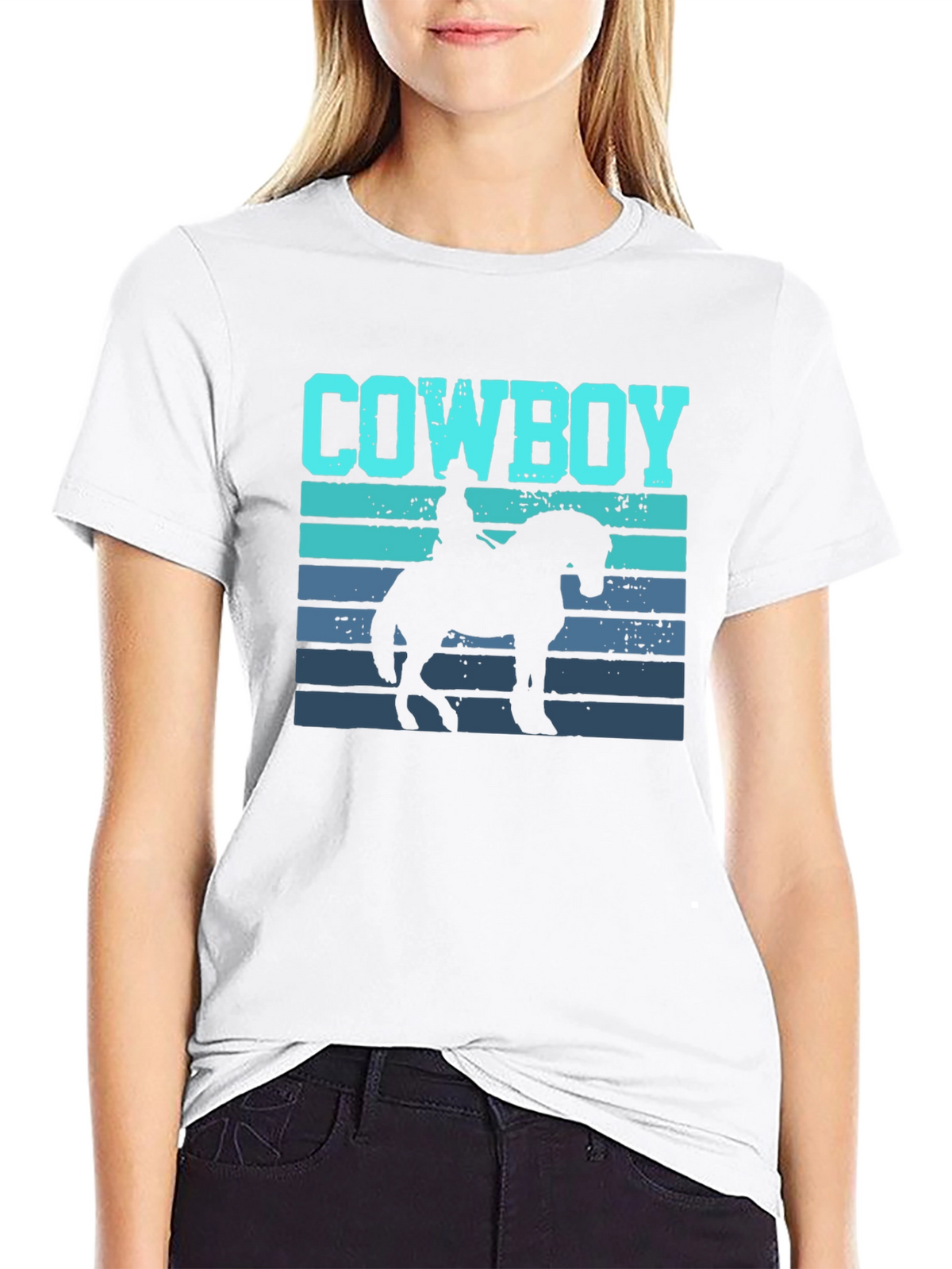 Cowboy Graphic T-Shirt - Western Style Tee