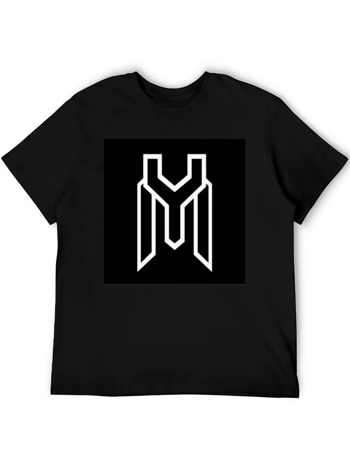 Modern Graphic Tee - Black YM Logo Shirt