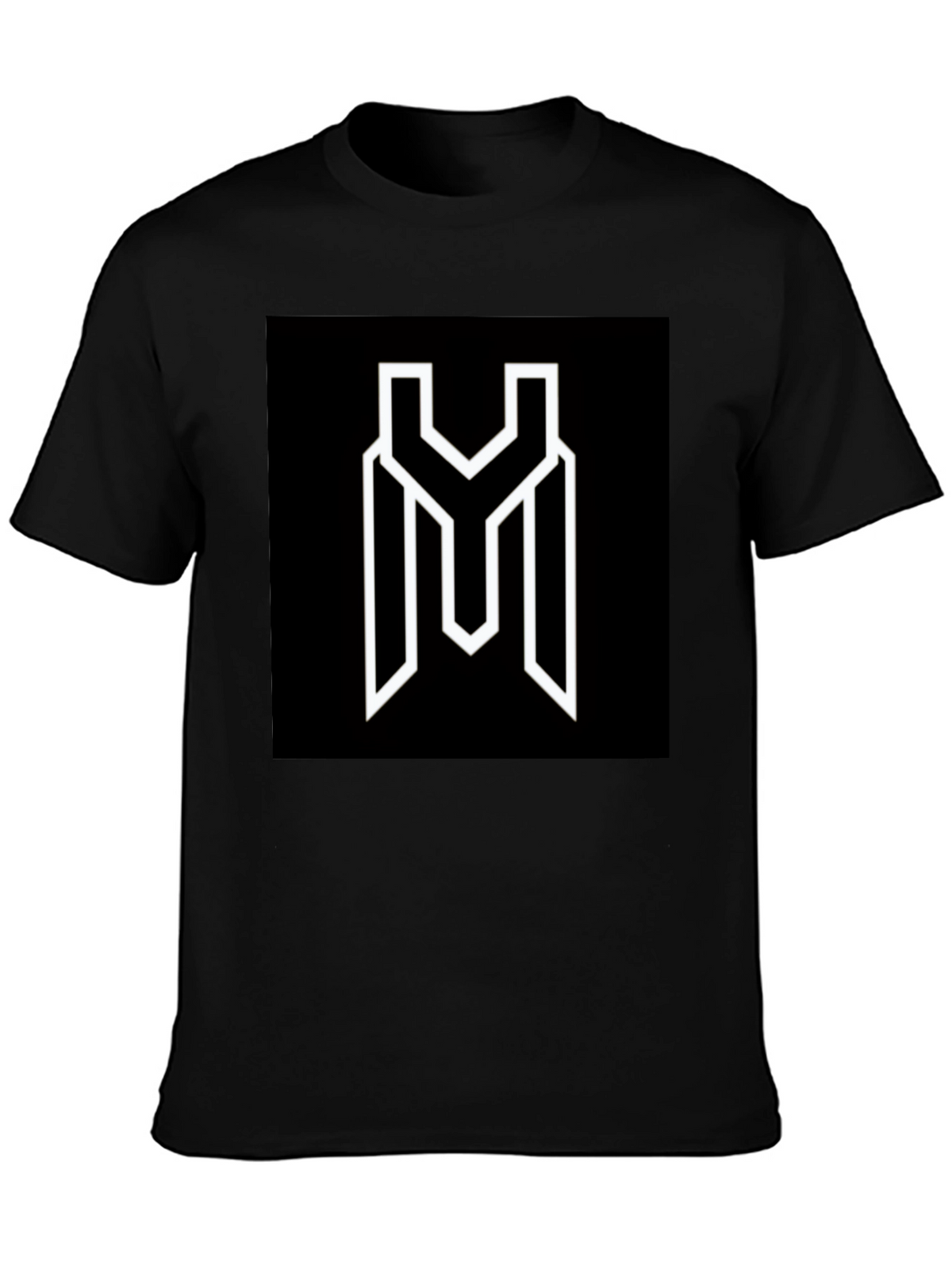 Modern Graphic Tee - Black YM Logo Shirt