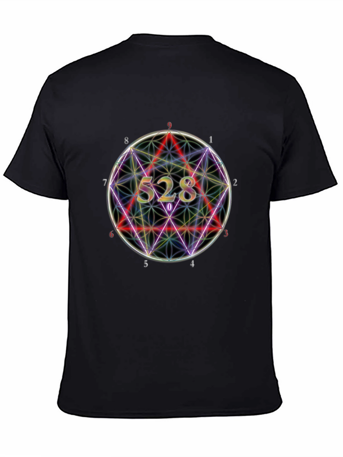 Geometric 528 Graphic Tee - Mens Black T-Shirt