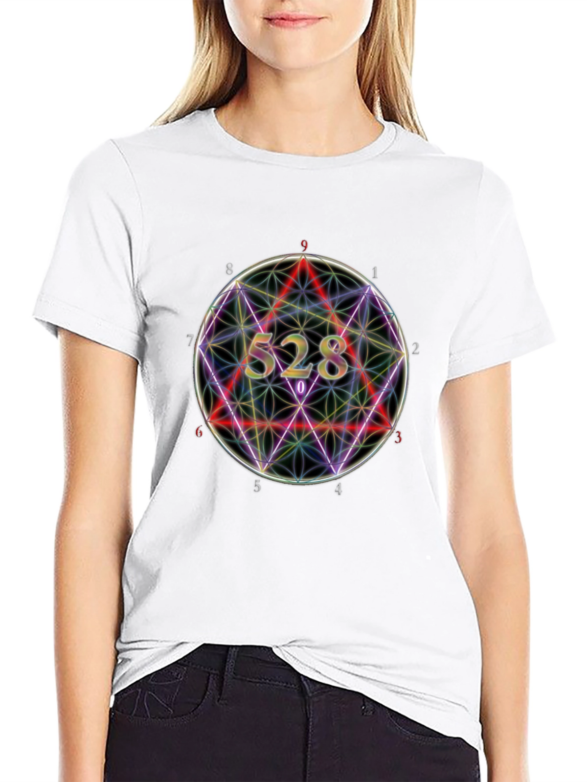 Geometric 528 Graphic Tee - Mens Black T-Shirt