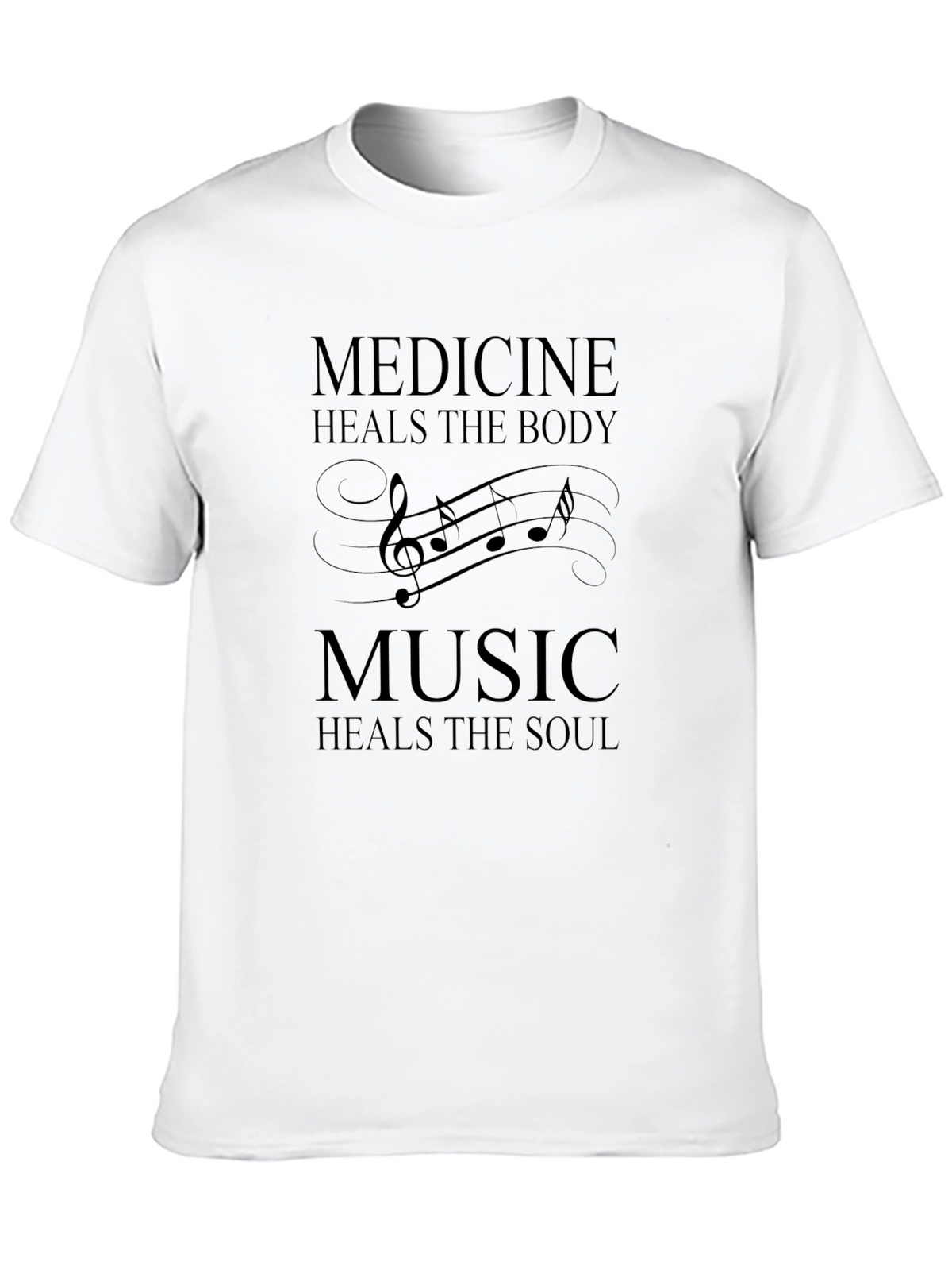Medicine & Music Healing T-Shirt - Black