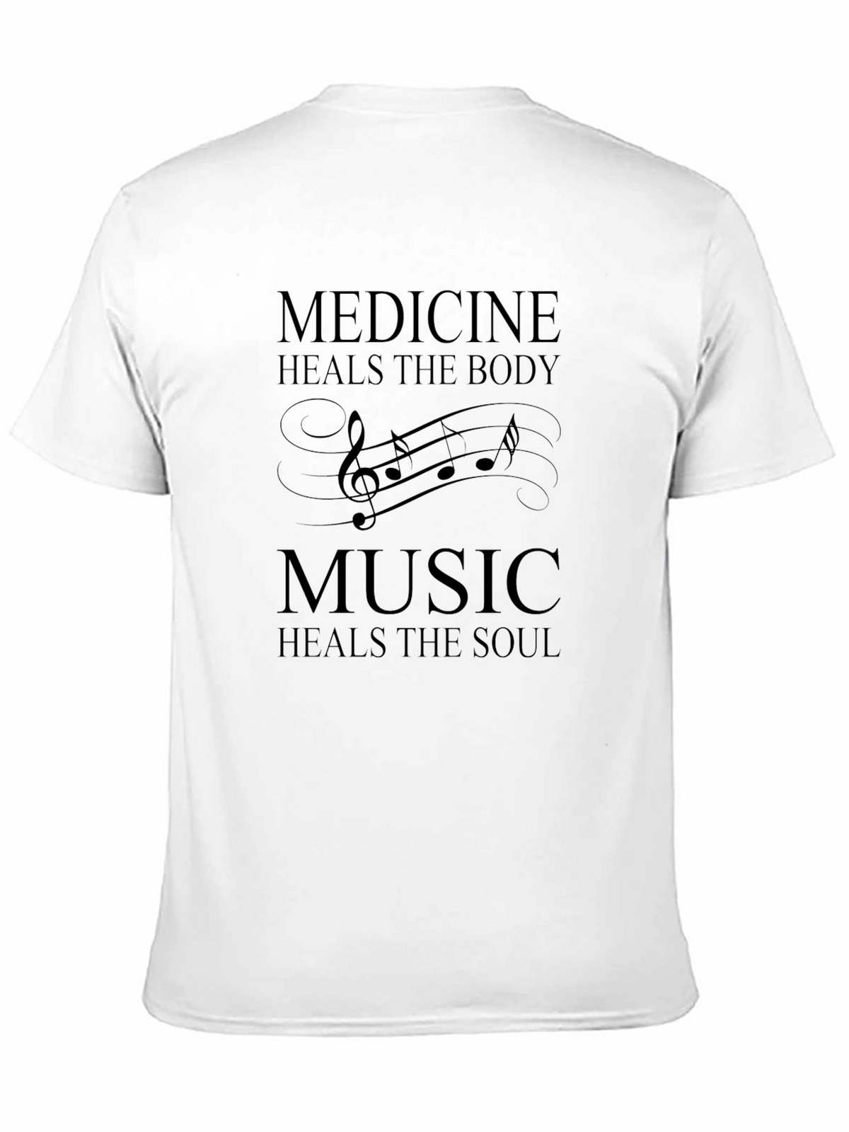 Medicine & Music Healing T-Shirt - Black