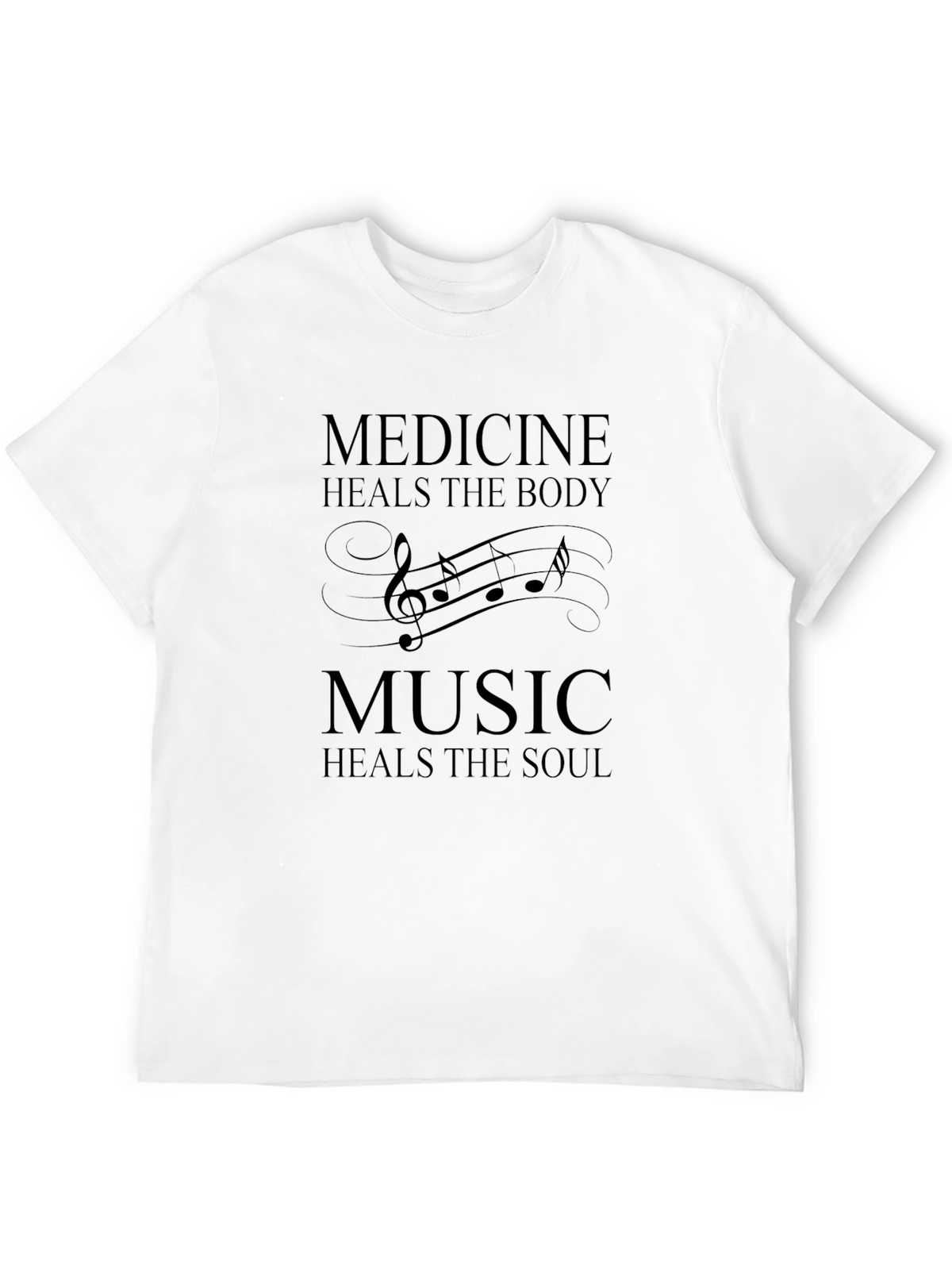 Medicine & Music Healing T-Shirt - Black