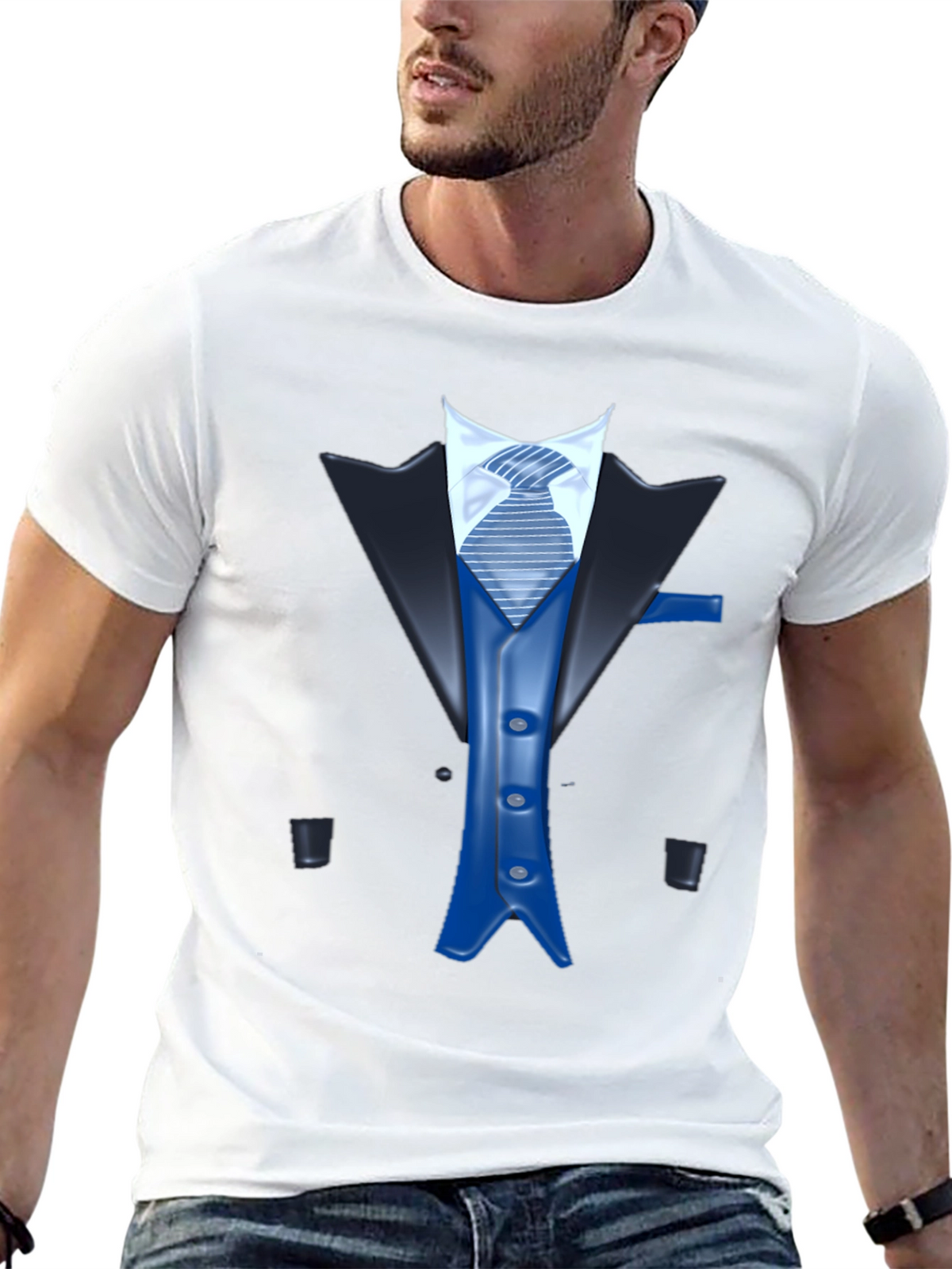 Tuxedo Graphic T-Shirt - Novelty Formal Wear Tee