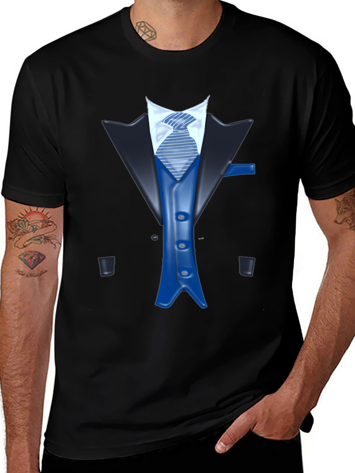 Tuxedo Graphic T-Shirt - Novelty Formal Wear Tee