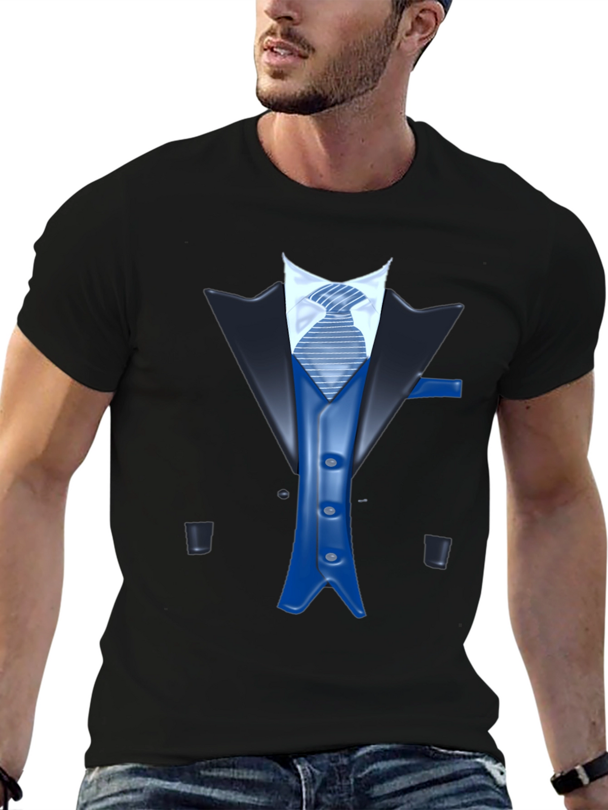 Tuxedo Graphic T-Shirt - Novelty Formal Wear Tee