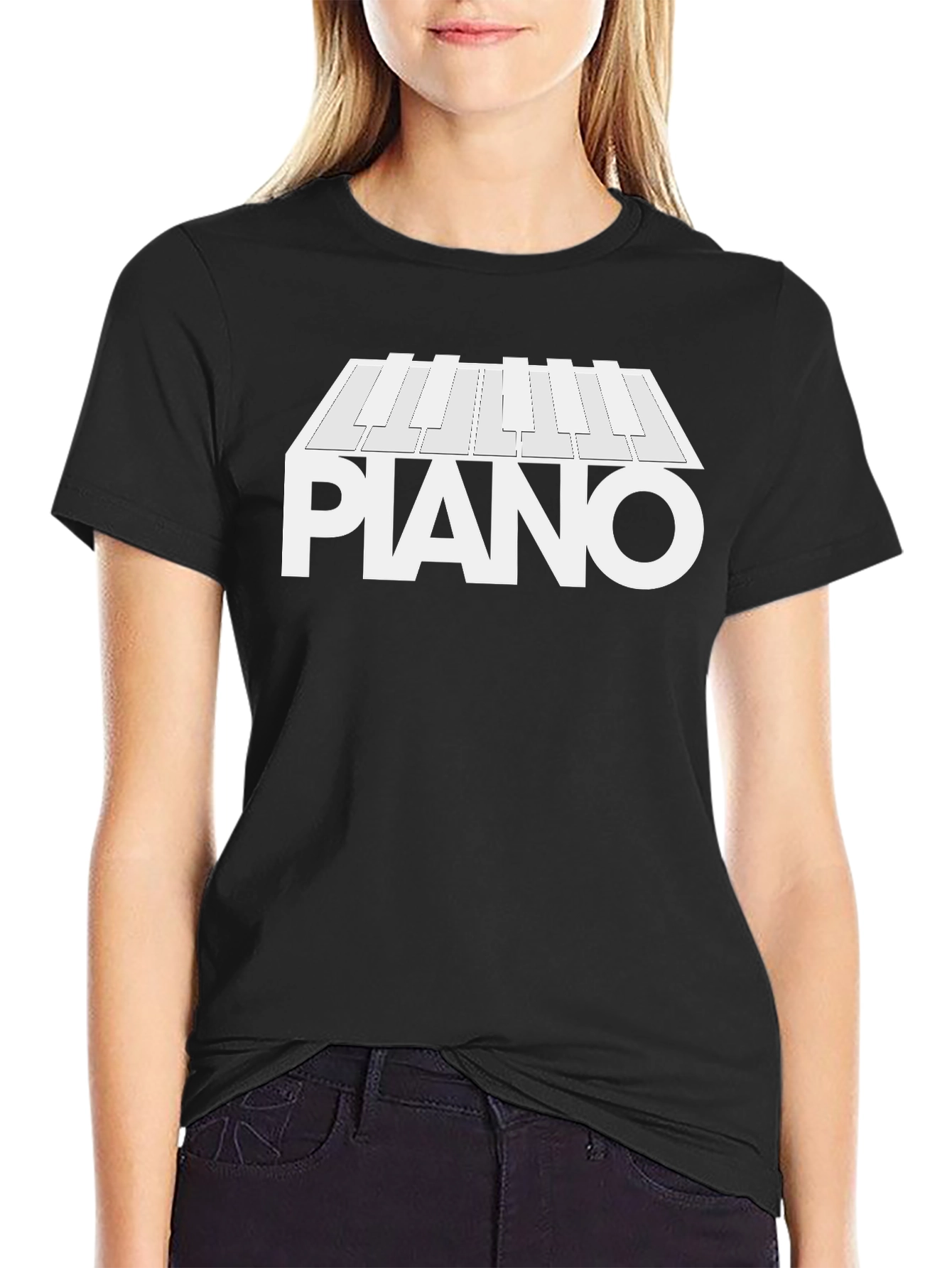 Piano Keys Graphic Tee - Music Lovers T-Shirt
