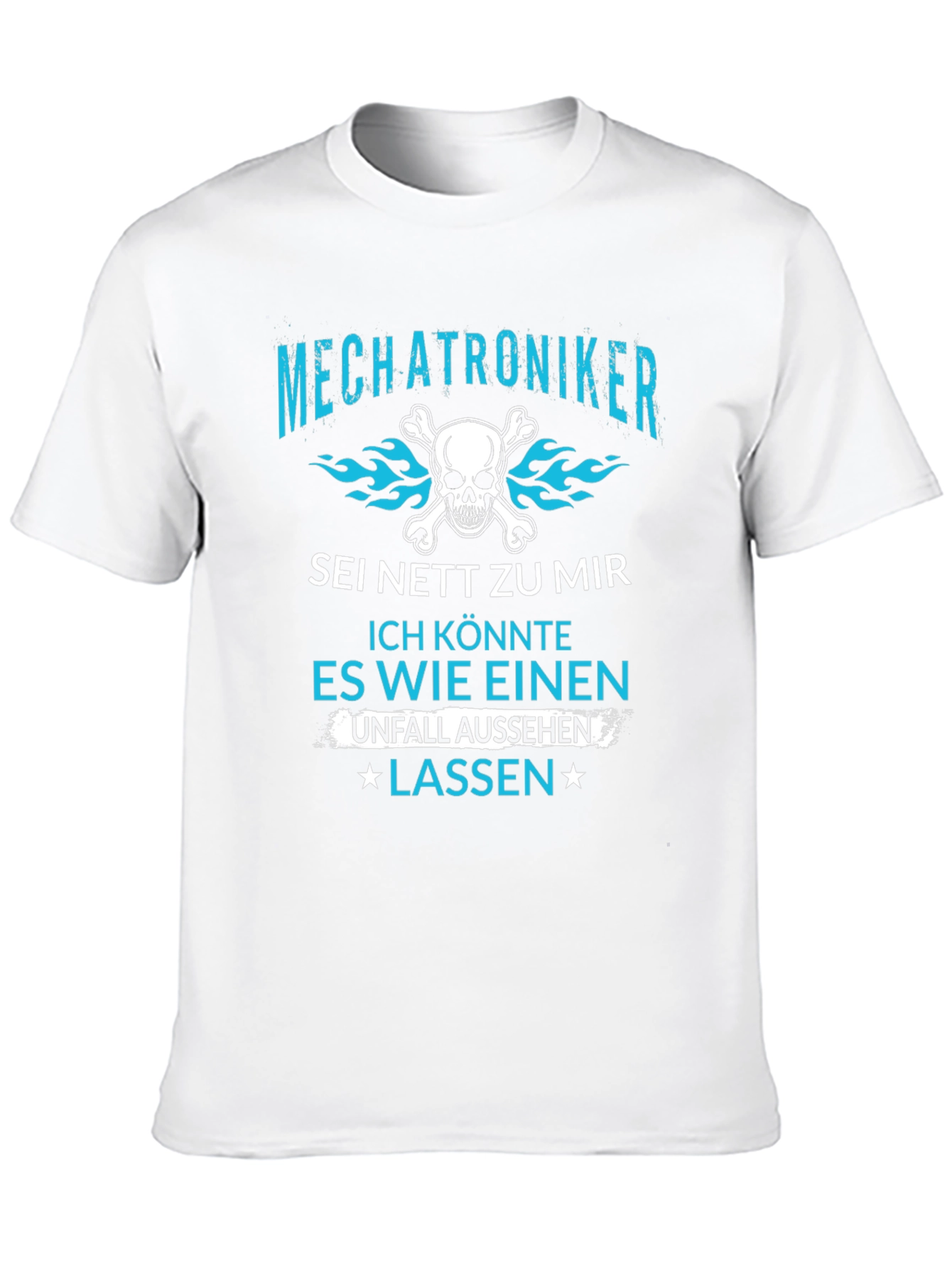 Mechatroniker Skull Graphic T-Shirt