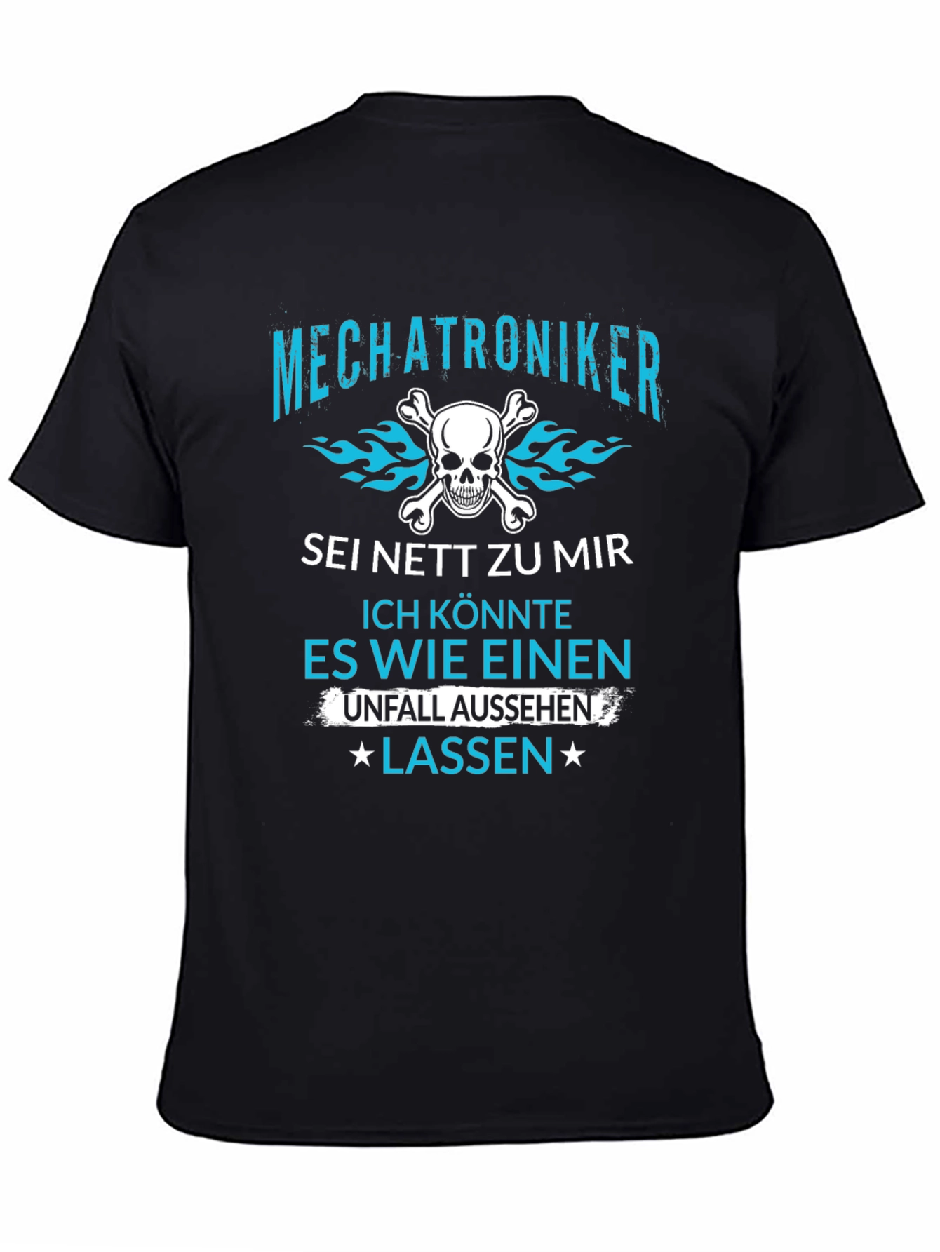 Mechatroniker Skull Graphic T-Shirt