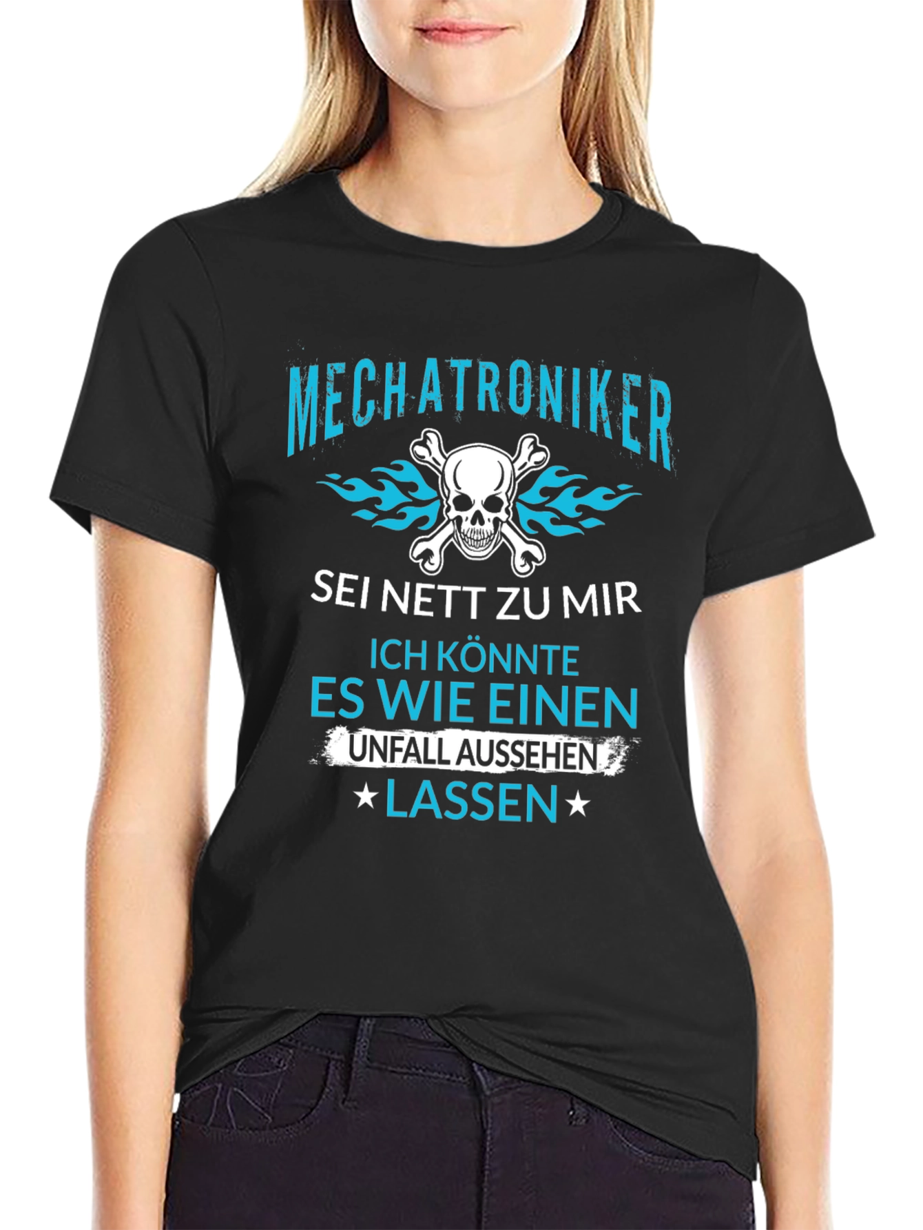 Mechatroniker Skull Graphic T-Shirt